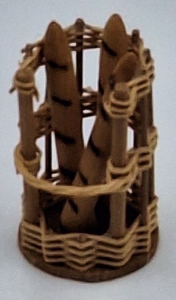 Mand met stokbrood Dedianne voor het poppenhuis, Ophalen of Verzenden, Zo goed als nieuw, Poppenhuis