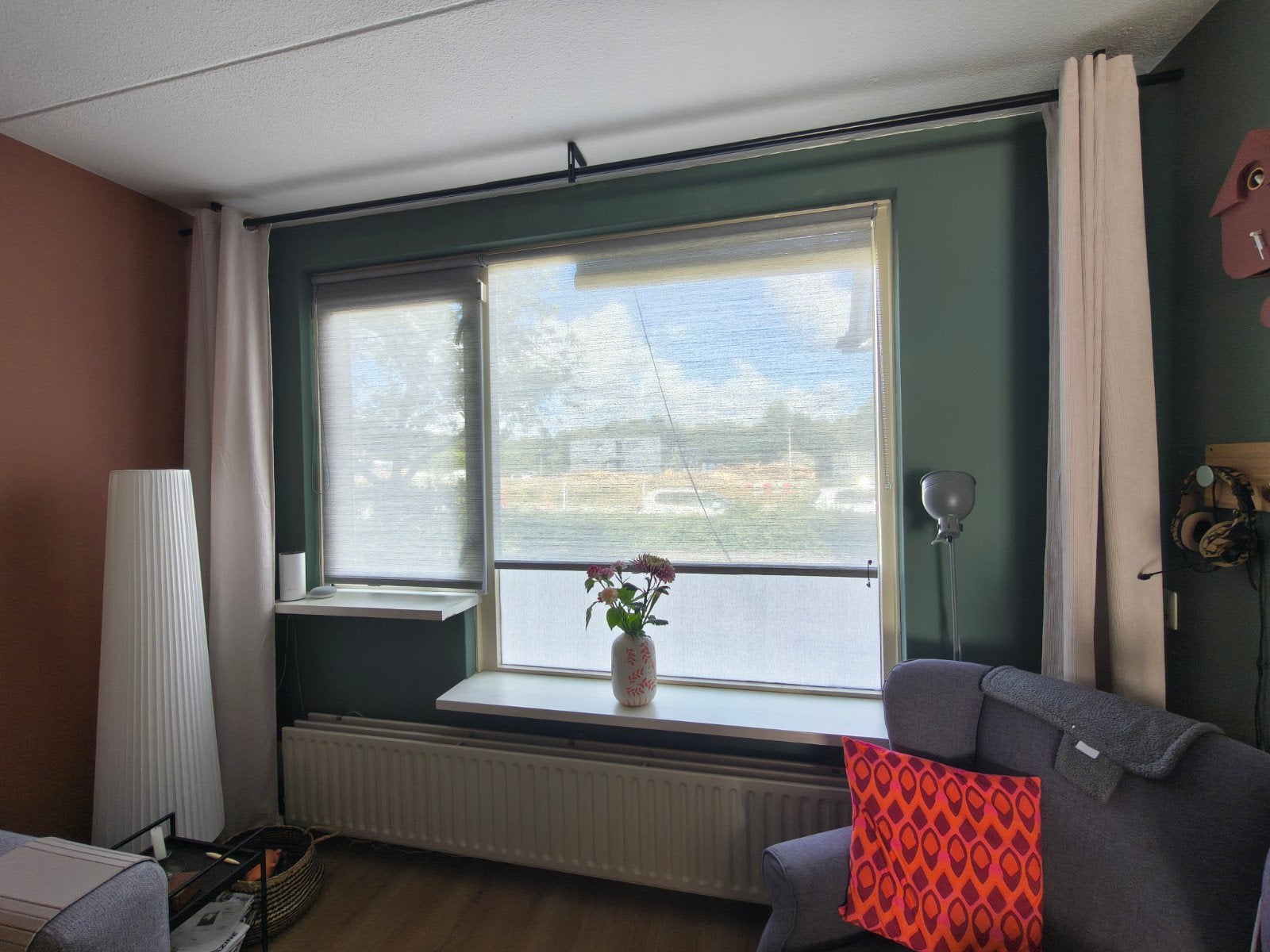VT Wonen rolgordijnen Pebble, grijs, Huis en Inrichting, Ophalen, Overige merken, Zo goed als nieuw, Rolgordijn