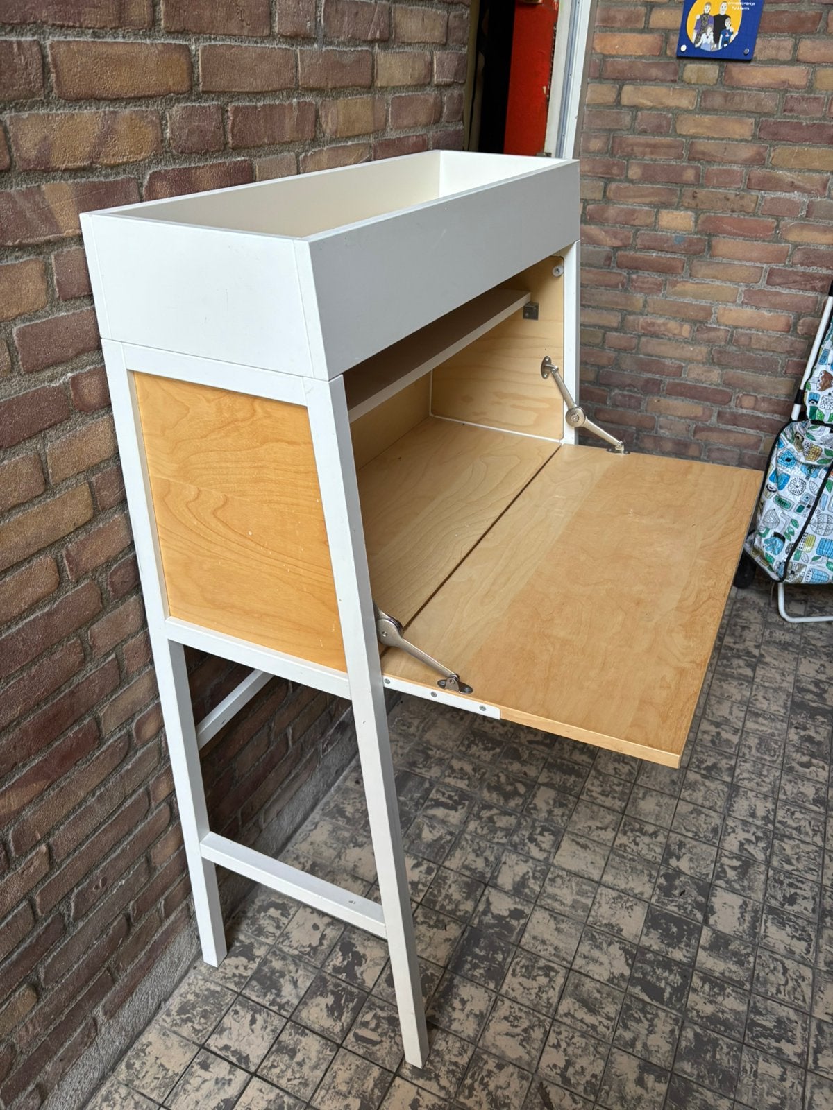 Ikea ps 2014 secretaire bureau kast uitklapbare, Ophalen of Verzenden, Gebruikt