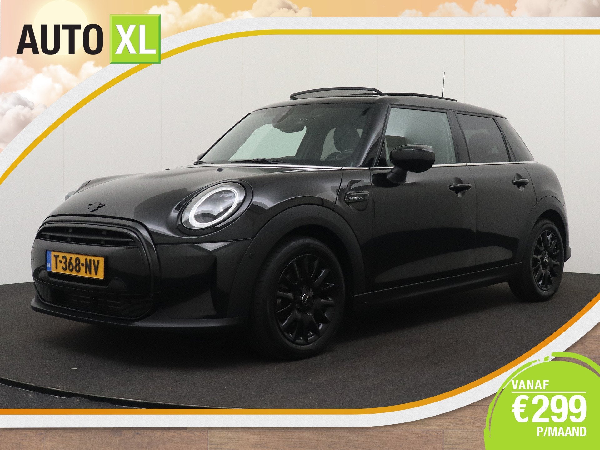 MINI 5-deurs 1.5 136 PK Aut. Cooper Camden Edition Pano-dak, Auto's, Mini, Dealer onderhouden, Gebruikt, Zwart, Bedrijf