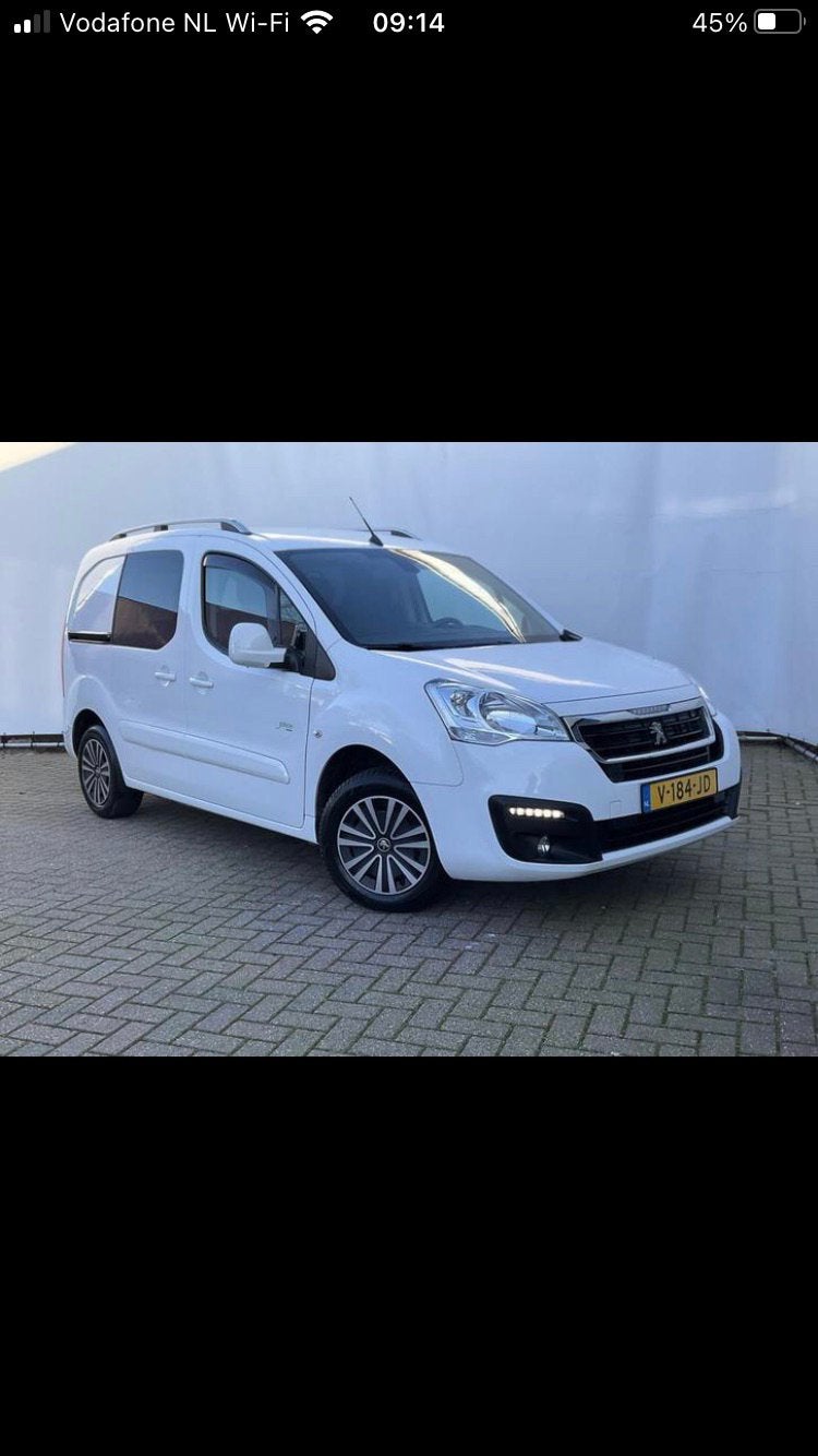 Peugeot Partner Aut.-carplay- opbergsyst.-schuifd.- flippers, Auto's, Bestelauto's, Particulier, ABS, Adaptive Cruise Control