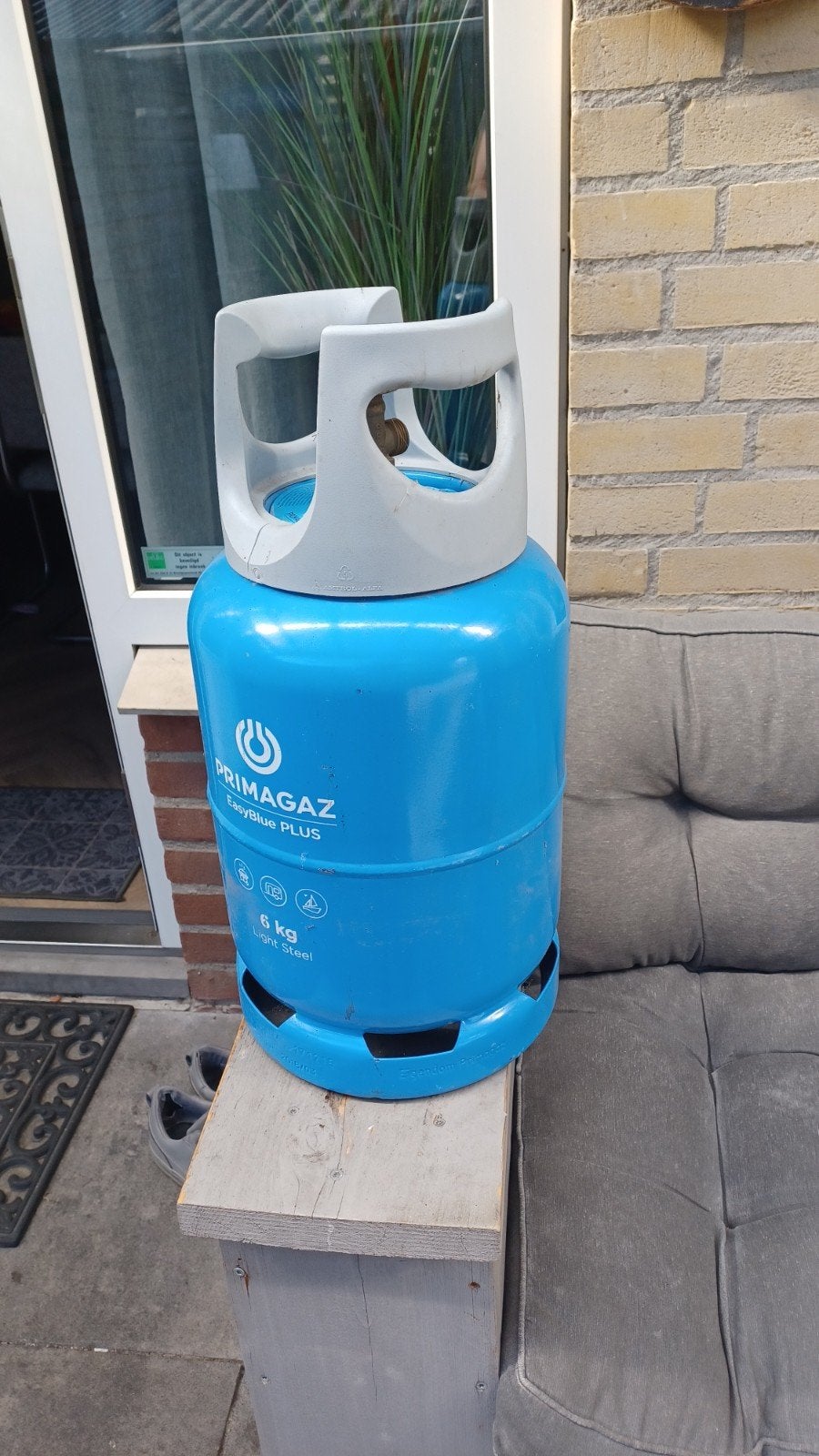Primagaz EasyBlue PLUS 6 kg gasfles, Ophalen of Verzenden, Gebruikt