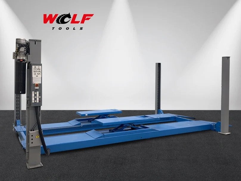 Wolf WL455WF 4-Koloms Hefbrug 5500 Kg Met Wielvrijhefsysteem, Ophalen, Nieuw