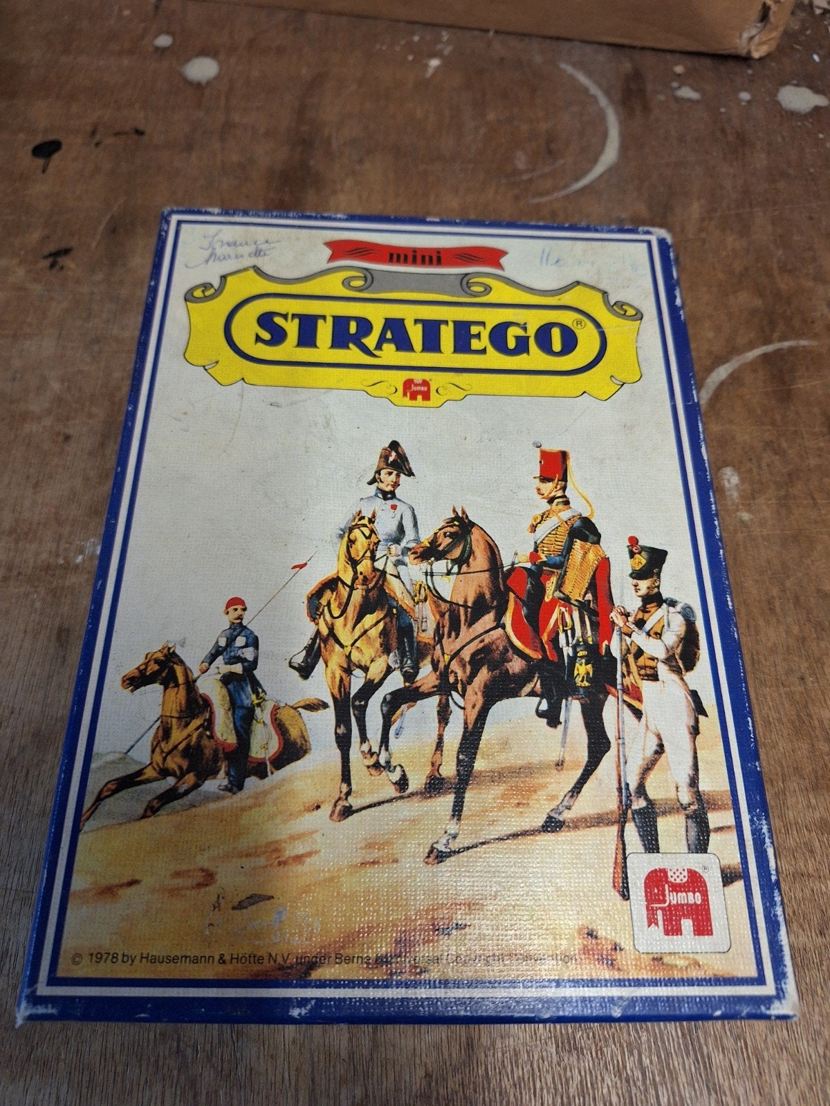 Vintage Jumbo bordspel Stratego compact in mooie staat, Ophalen of Verzenden, Gebruikt