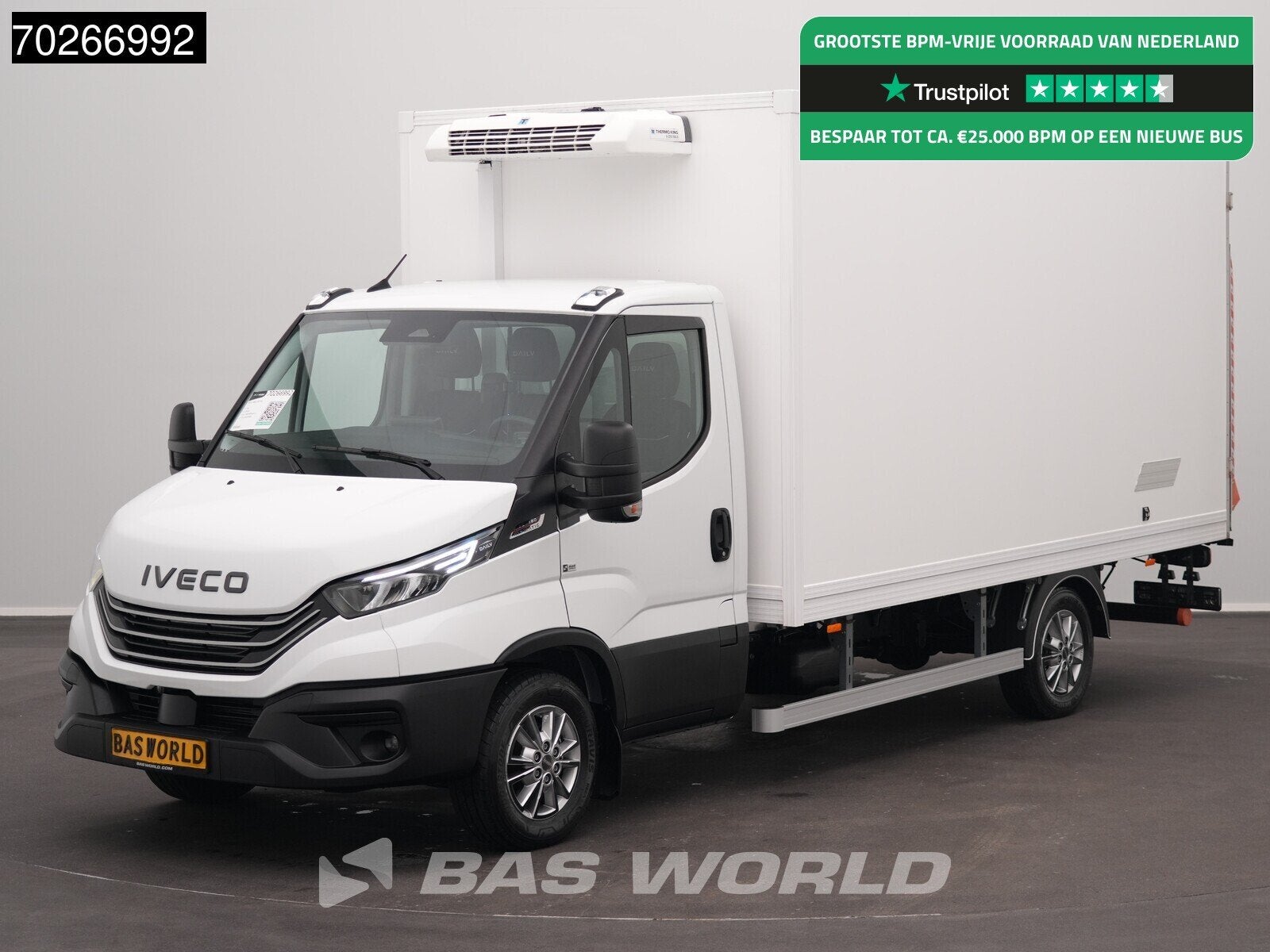 Iveco Daily 35S18 BPM VRIJ! 3.0L Laadklep Koelwagen Vriezer, Auto's, Bestelauto's, Automaat, Stof, Euro 6, 4 cilinders