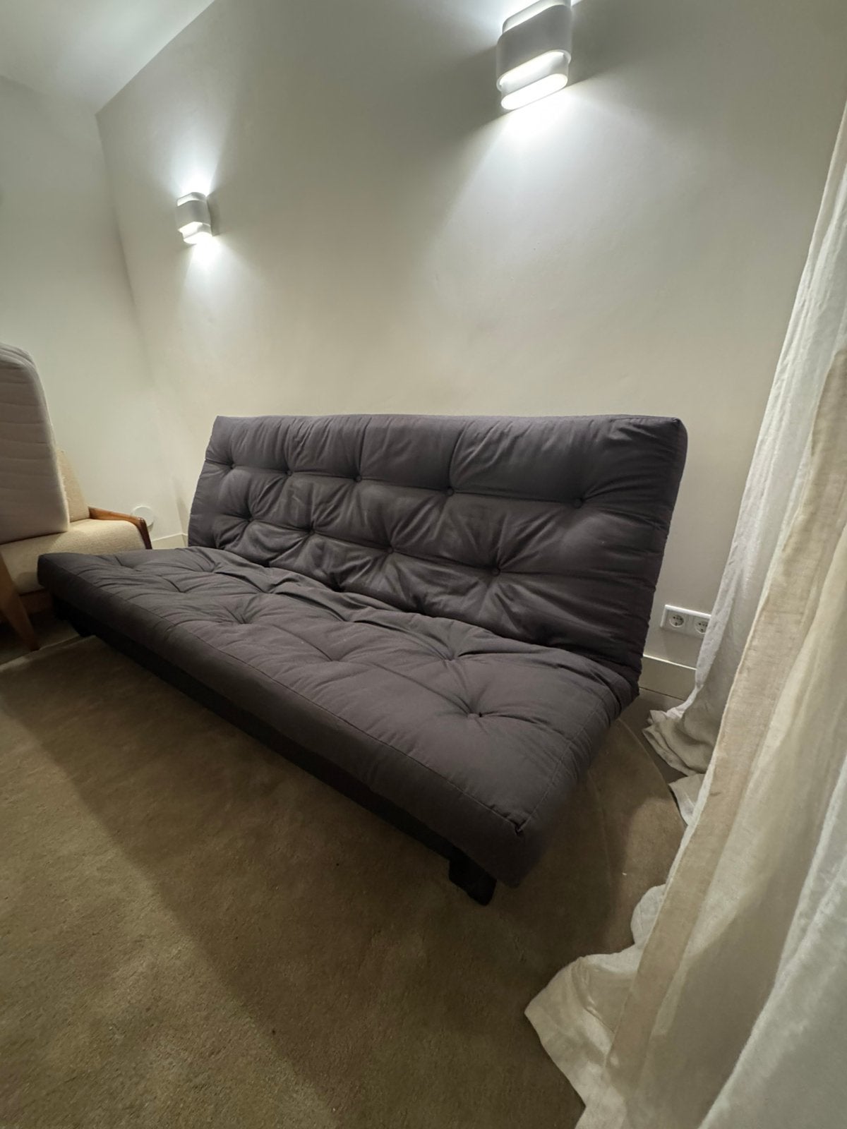 Karup design slaapbank - zeer nette staat, Ophalen, Tweepersoons, 140 cm, Zo goed als nieuw