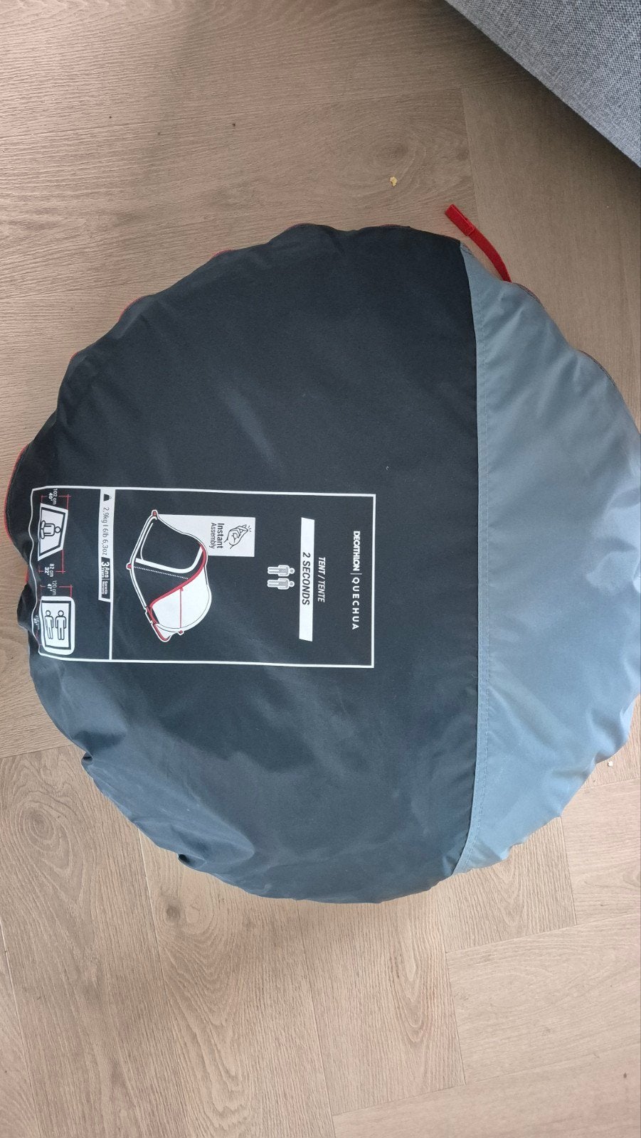 Decathlon Quechua 2 Seconds Tent - 2 persoons, Caravans en Kamperen, Tenten, Ophalen, Zo goed als nieuw, Tot en met 2
