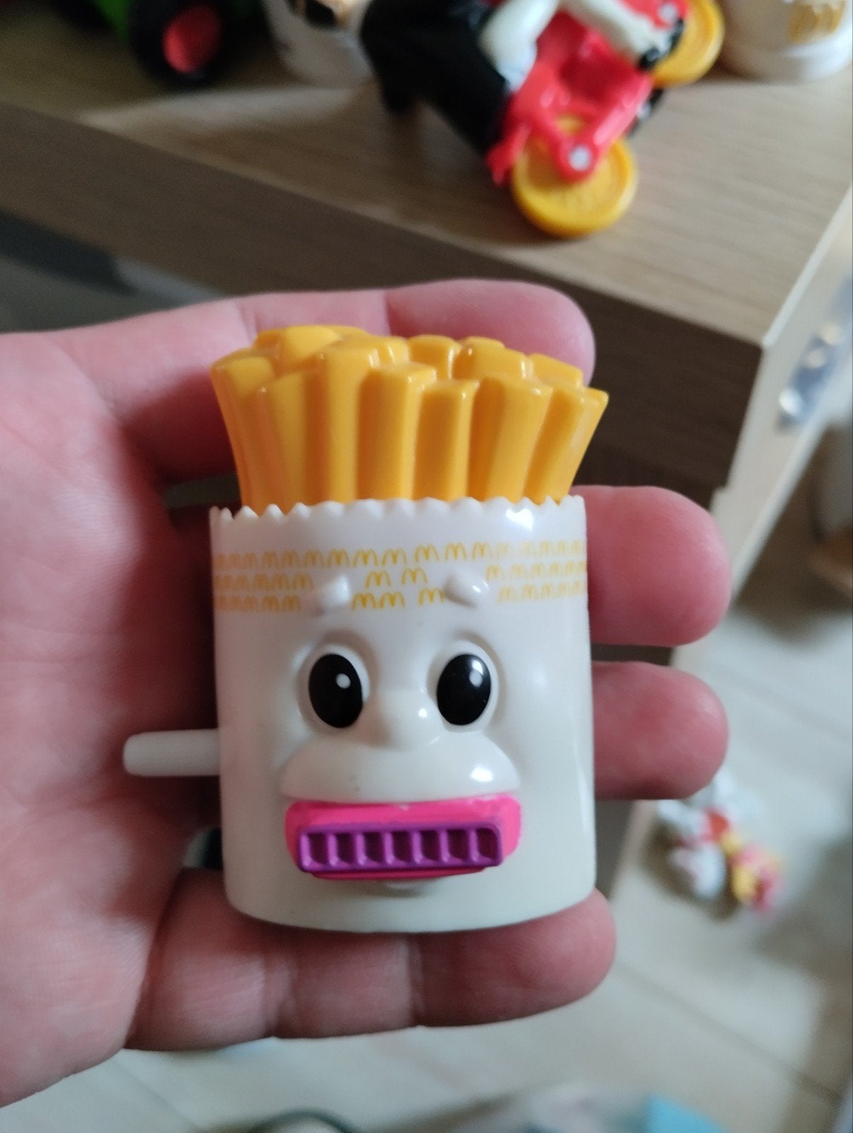 Vintage McDonald's Happy Meal Speeltje - Frietjes Harmonica, Ophalen of Verzenden, Gebruikt, Jongen of Meisje