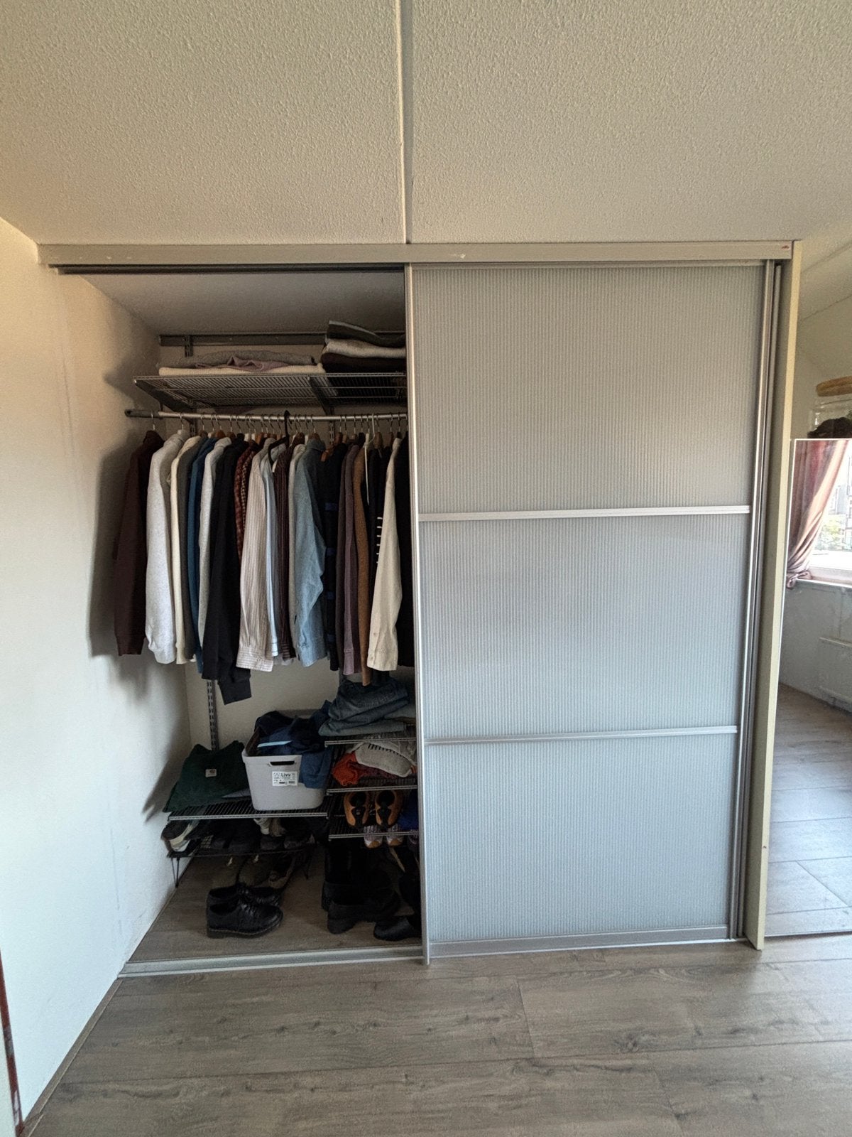Elfa Modulaire Kledingkast met Schuifdeuren, Huis en Inrichting, Ophalen, 200 cm of meer, Zo goed als nieuw, 200 cm of meer