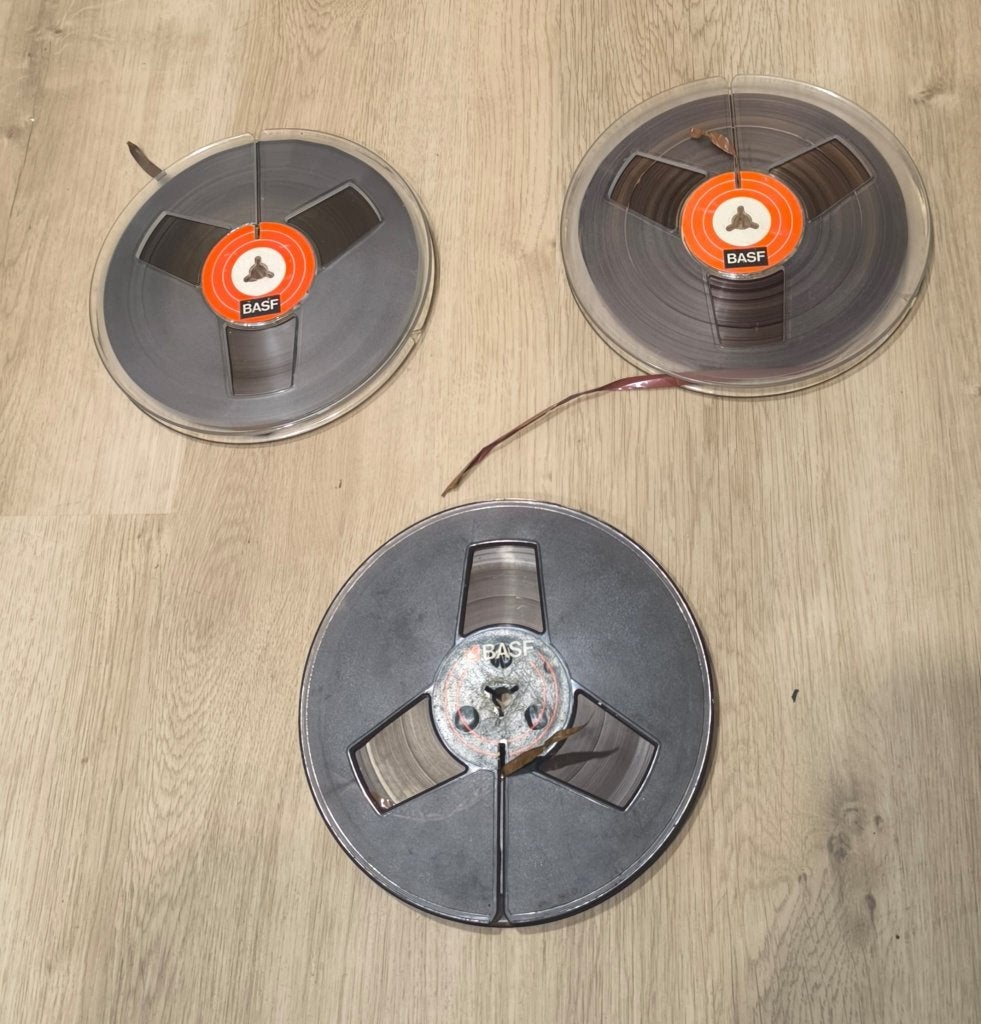 3x BASF open-reel bandspoel zonder doos nette staat!, Ophalen of Verzenden, Bandrecorder, Met banden