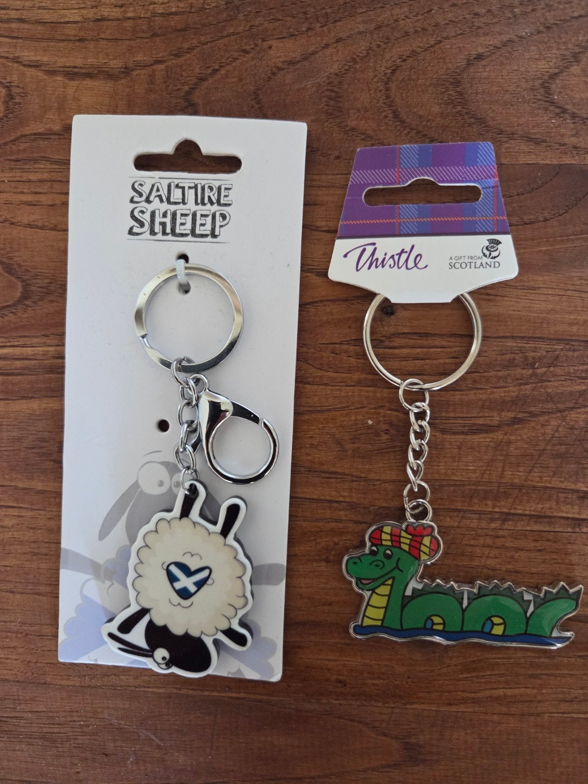 2 nieuwe sleutelhangers Schotland, Ophalen of Verzenden, Nieuw, Knuffel of Figuurtje
