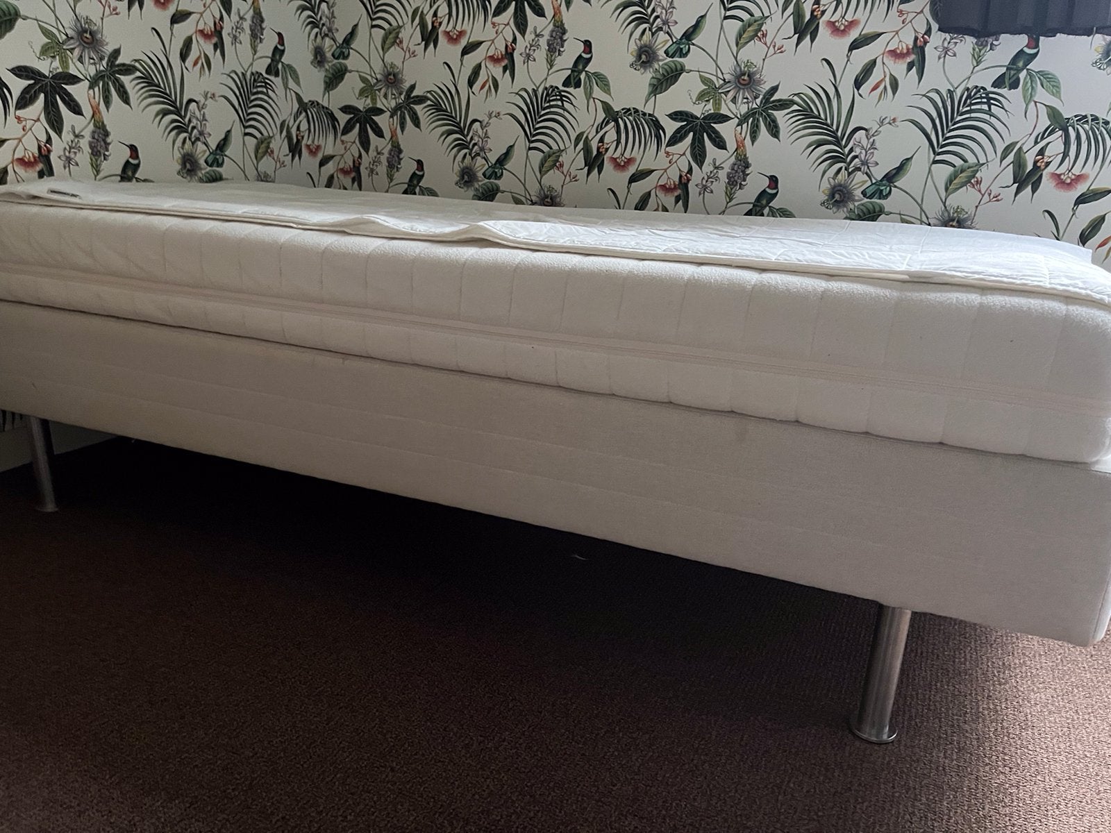 Boxspring met matras, Ophalen, Gebruikt, 90 cm, Eenpersoons