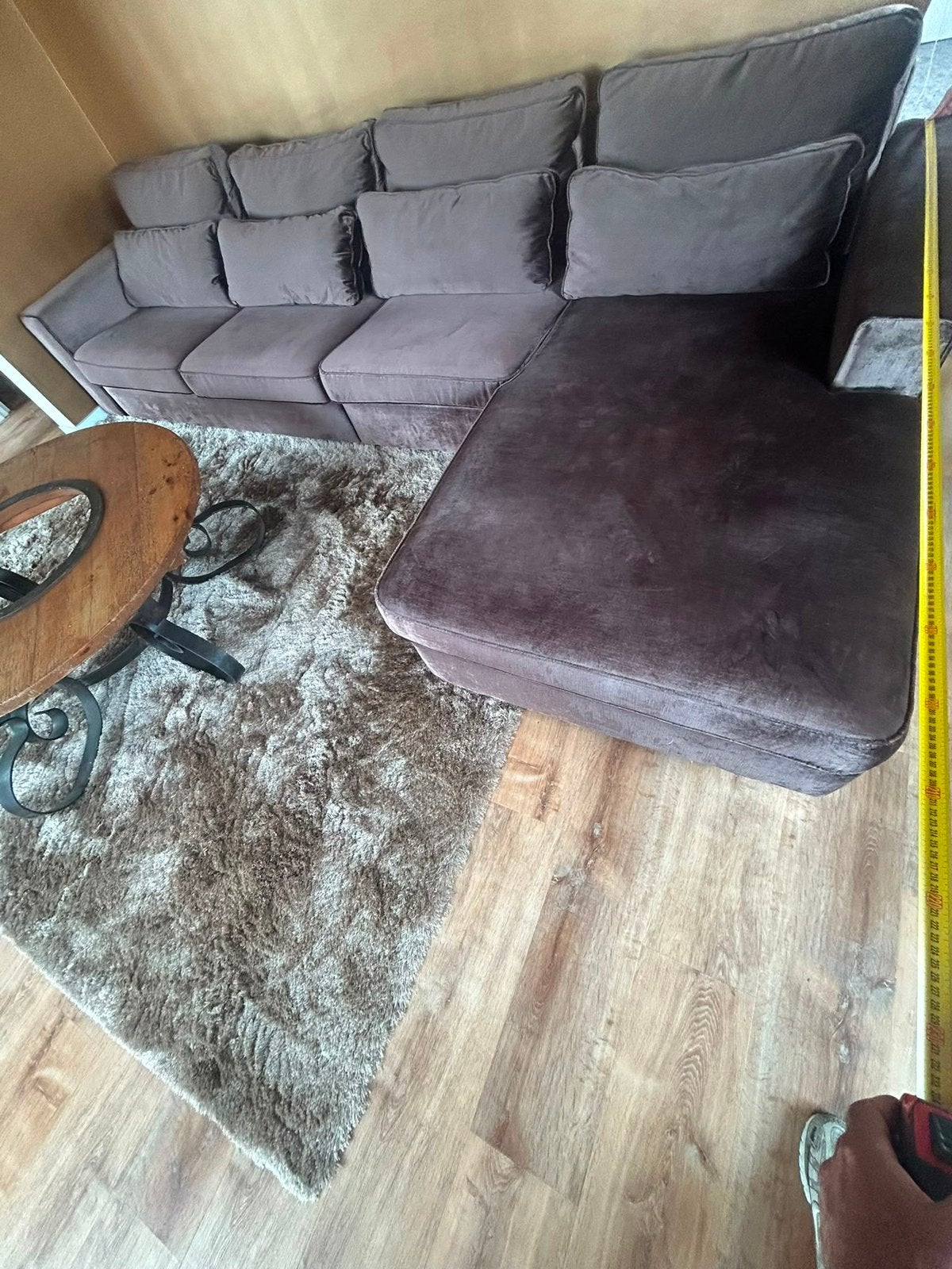 Te koop prachtig velours bankstel, Huis en Inrichting, Ophalen, Gebruikt, Overige materialen