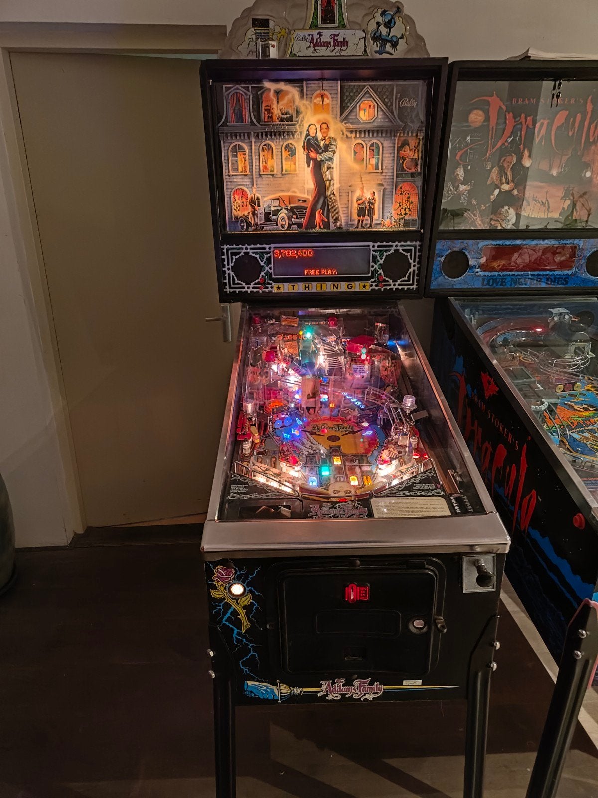 Bally The Addams Family Flipperkast, Ophalen, Elektronisch, Flipperkast, Bally