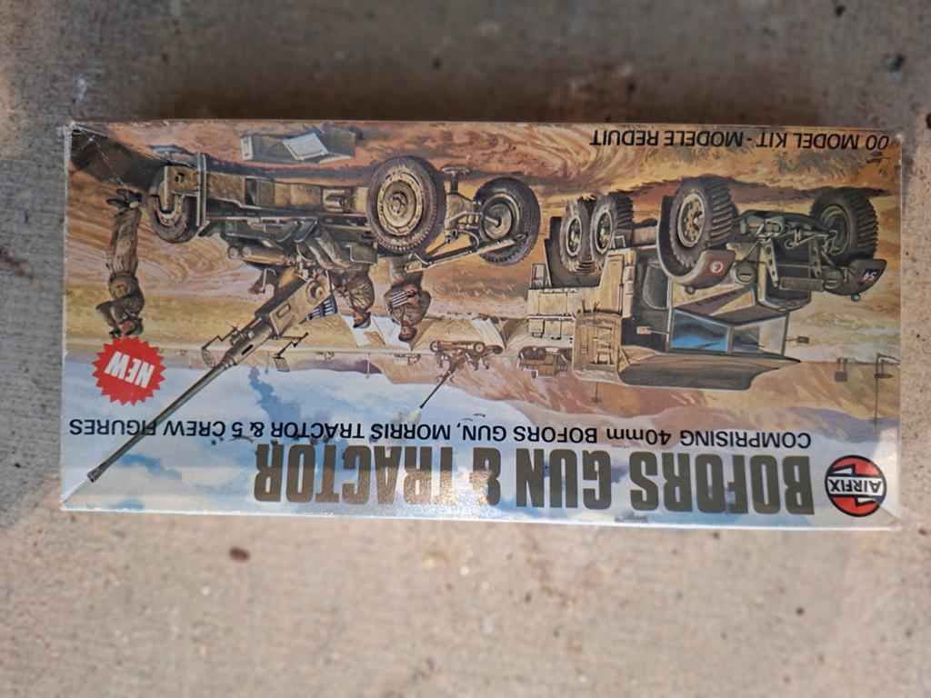Airfix Bofors Gun & Tractor modelbouwkit - OO Scale, Gebruikt, 1:50 of kleiner, Verzenden, Overige typen
