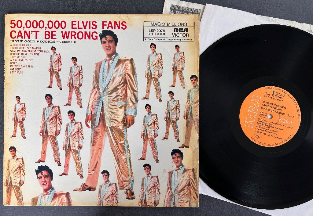 ELVIS PRESLEY - 50.000.000 Elvis fans can't be wrong ( LP ), LP, Gebruikt, Ophalen of Verzenden, Rock-'n-roll