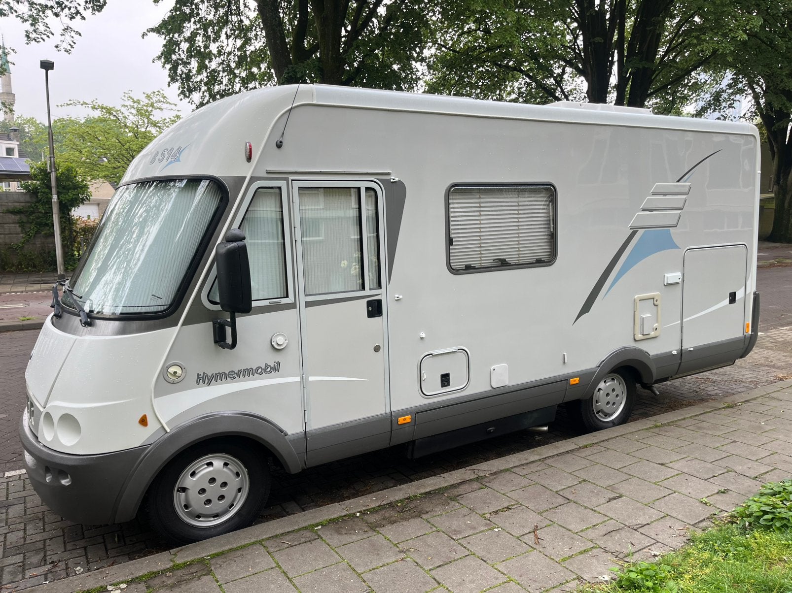 HYMER B514 AUTOMAAT 2.8JTD IN KEURIGE STAAT VAKANTIEKLAAR, Ringverwarming, Fiat, 7 tot 8 meter, Diesel