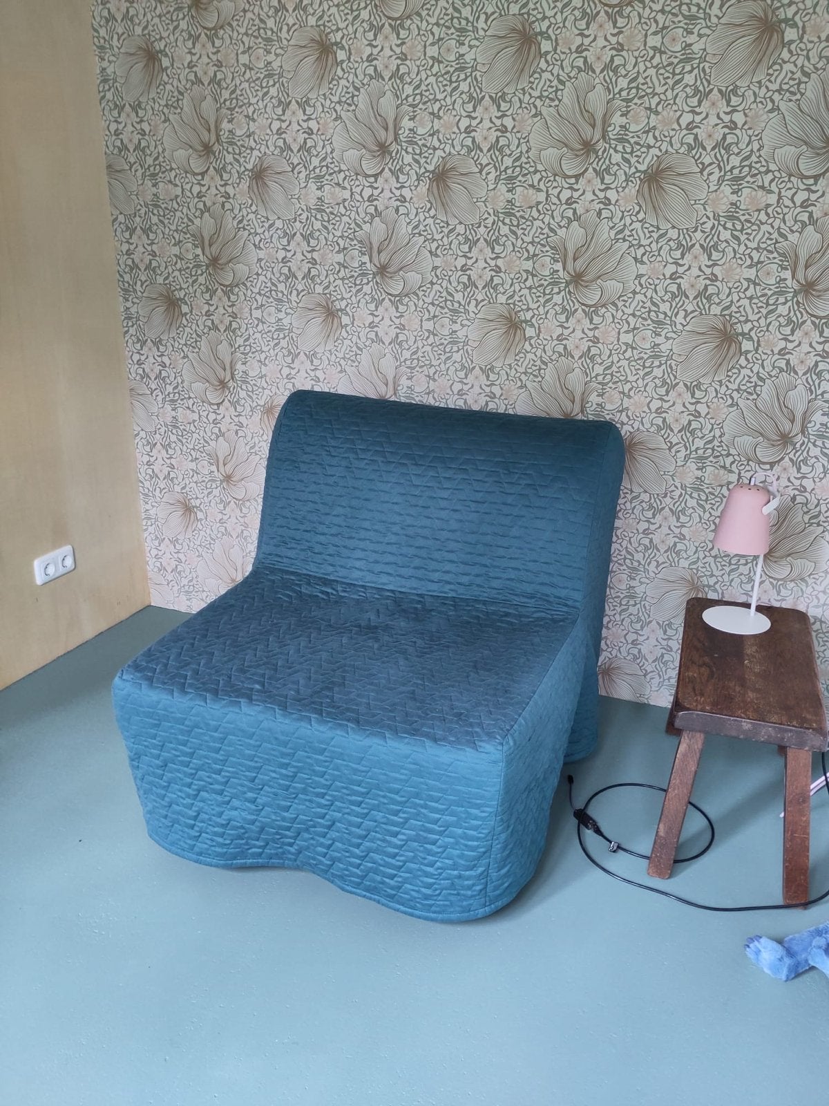 IKEA Lycksele eenpersoons slaapbank, Ophalen, Eenpersoons, Blauw, 190 cm of minder