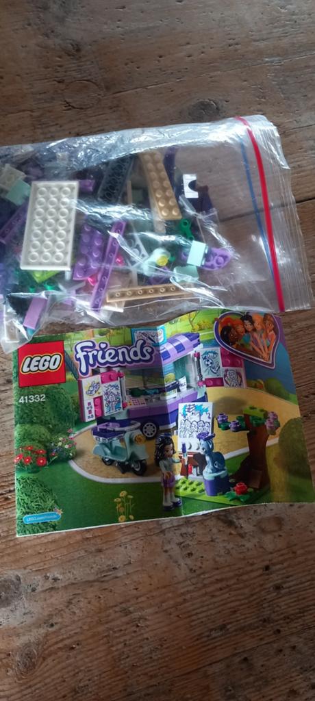LEGO Friends 41332 Emma's Kunstkraam met instructies, Gebruikt, Lego, Friends, Ophalen of Verzenden