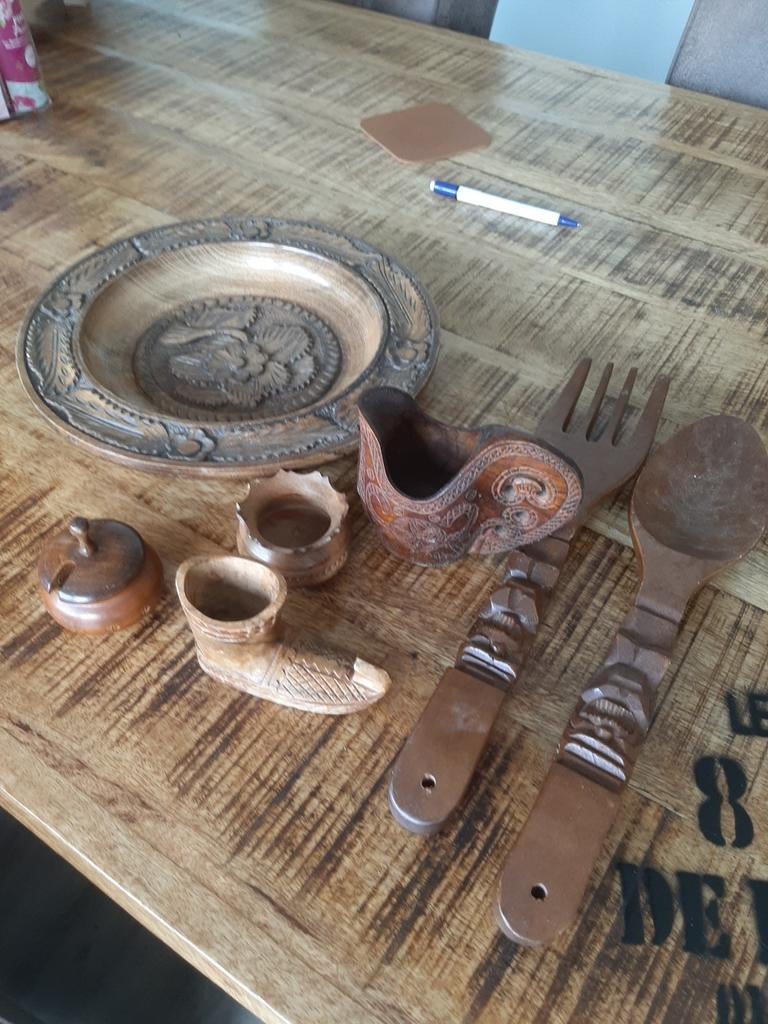 Mooie houten decoratie, Huis en Inrichting, Woonaccessoires | Overige, Ophalen, Zo goed als nieuw, Hout