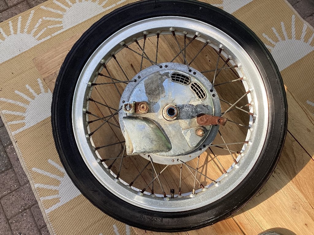 BSA ,Triumph voorwiel 1971, Motoren, Ophalen of Verzenden, Gebruikt