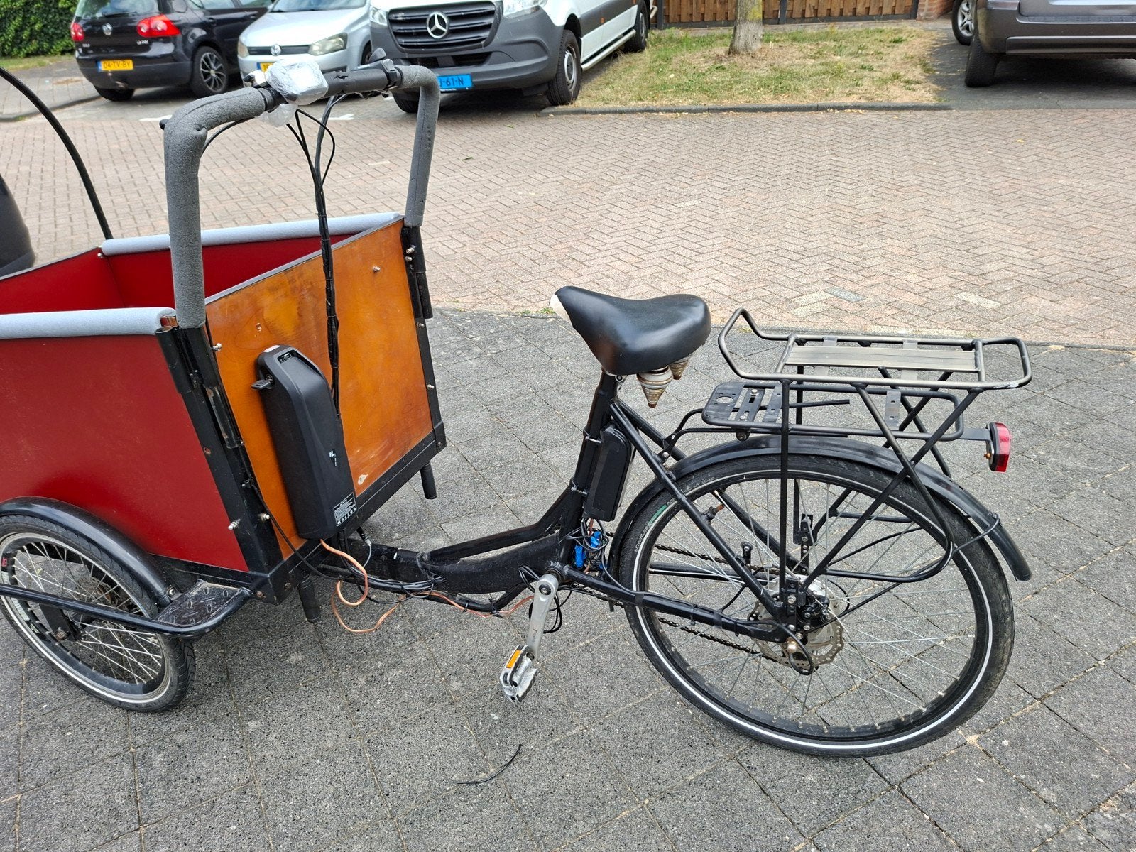 2 x bakfiets babboe prijs 650 en 250, Gebruikt, Elektrisch, 1 kind, Schijfrem