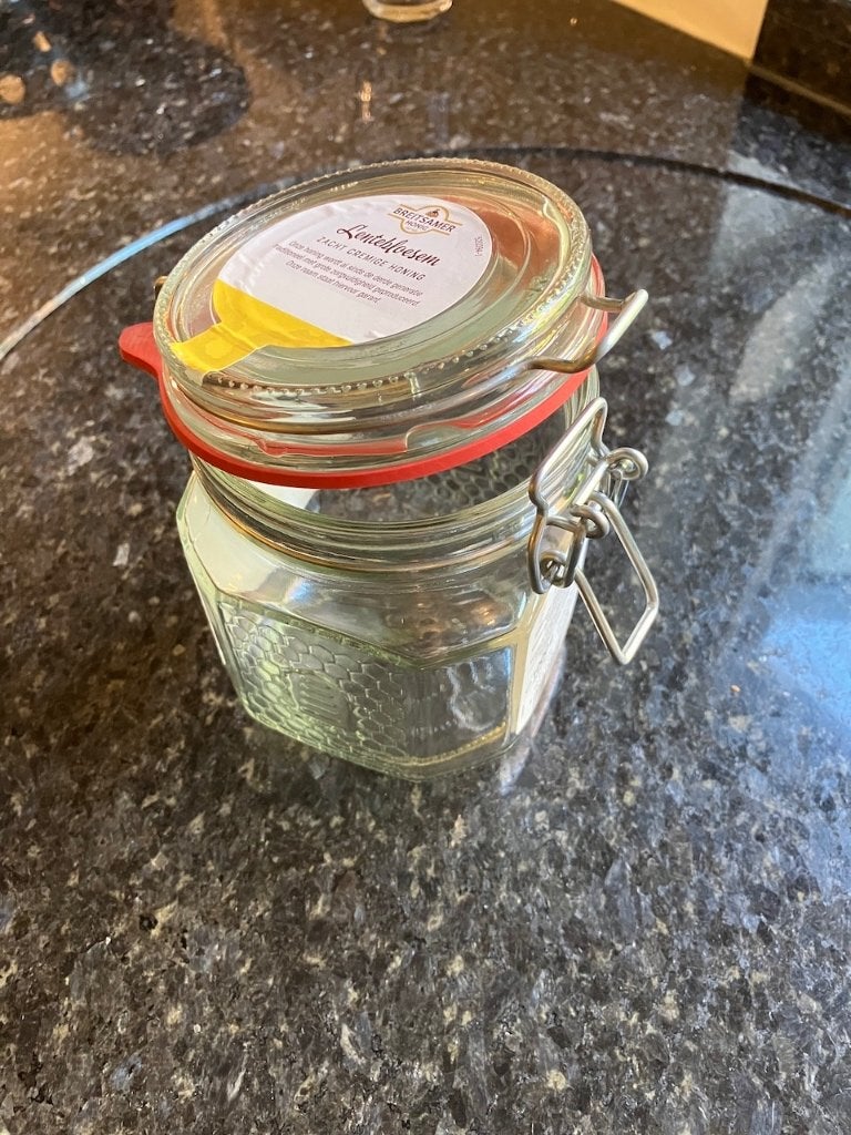 Glazen voorraadpot met beugelsluiting, Ophalen, Glas, Zo goed als nieuw, Voorraadpot