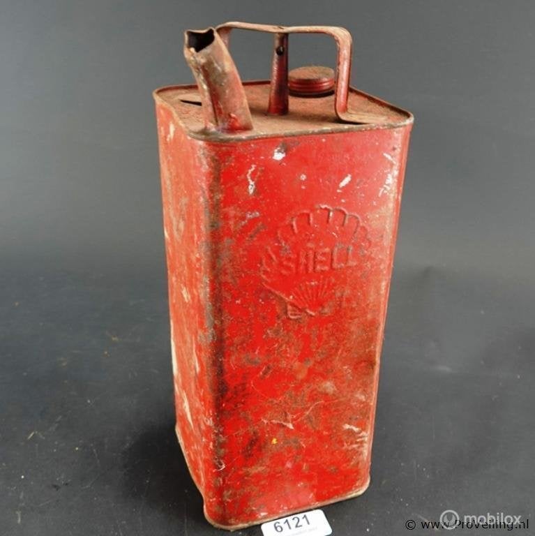 Online Veiling: Shell Motor Spirit jerrycan, uit de jaren...