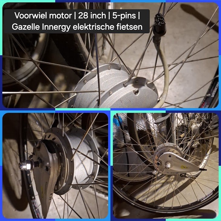 Foto 8 van VOORWIEL MOTOR VOOR GAZALLE/ SPARTA/ GIANT/ KOGA//BATAVOUS