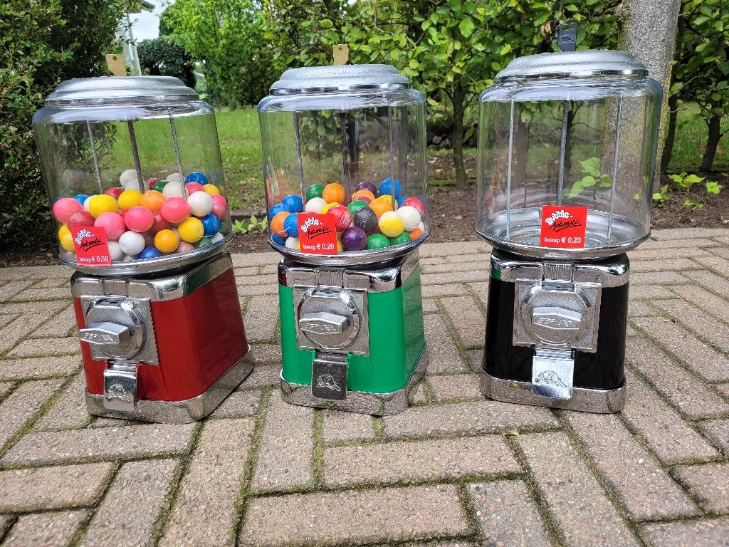BEAVER pinda kauwgomballen automaten sixties fifties retro, Ophalen