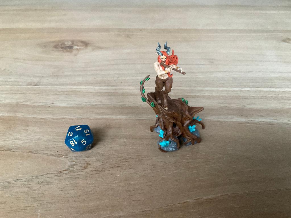 Handgeschilderde Faun - Dungeons and Dragons., Figuurtje(s), Ophalen of Verzenden, Geverfd, Nieuw