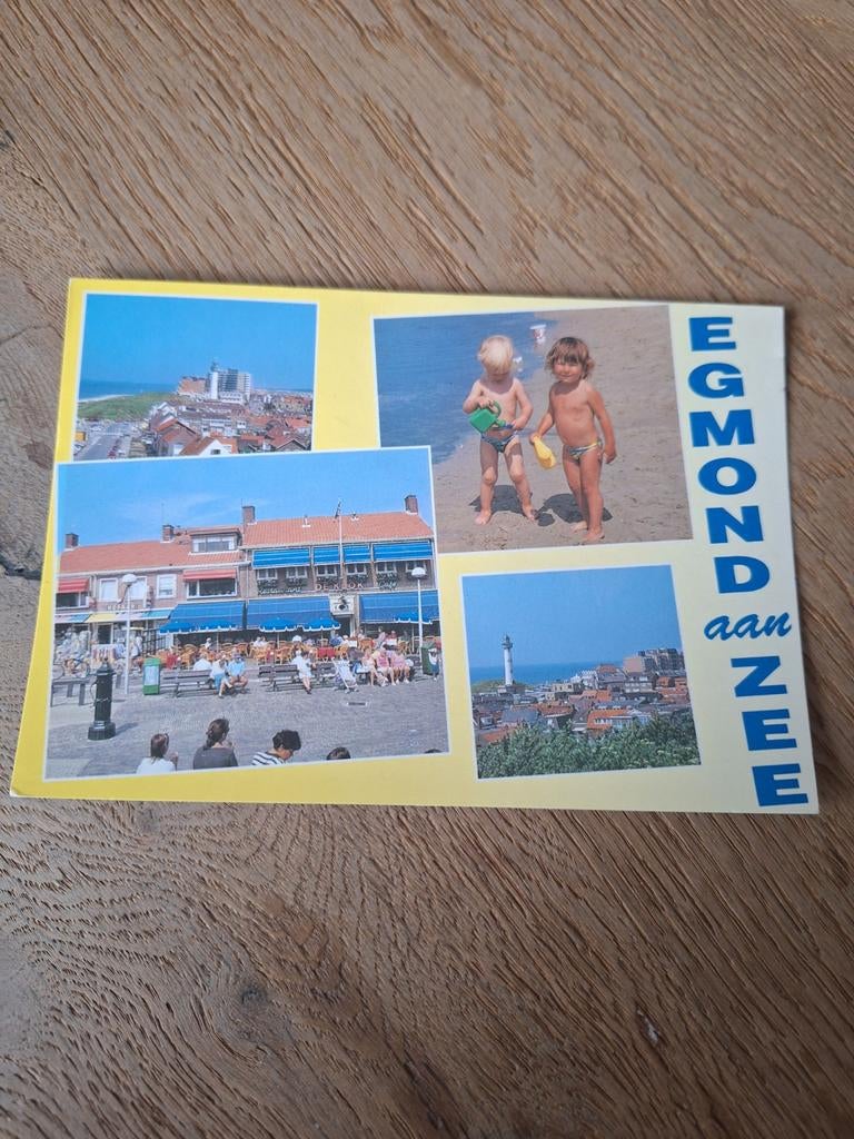 Vintage Ansichtkaart Egmond aan Zee - Gelopen, Ophalen of Verzenden, 1980 tot heden, Gelopen, Noord-Holland
