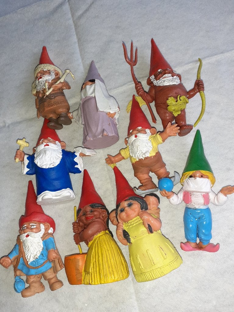 David de kabouter figuurtjes 9 verschillende, Verzamelen, Poppetjes en Figuurtjes, Ophalen of Verzenden, Zo goed als nieuw