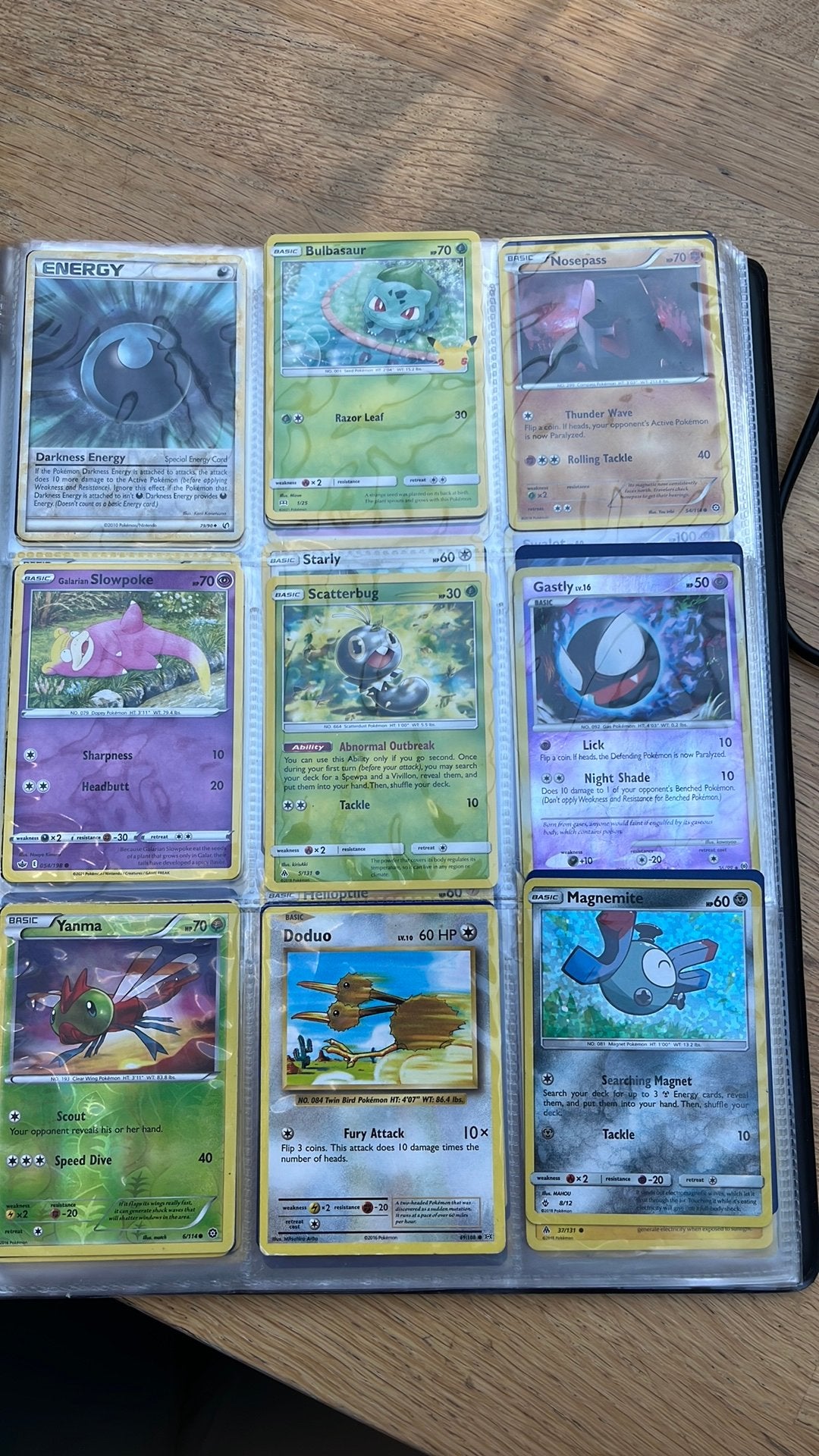 Pokemon boek vol met kaarten, Ophalen