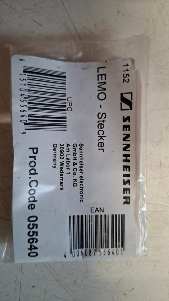 Sennheiser lemo connector 1-pol 131800, Ophalen of Verzenden, Audio