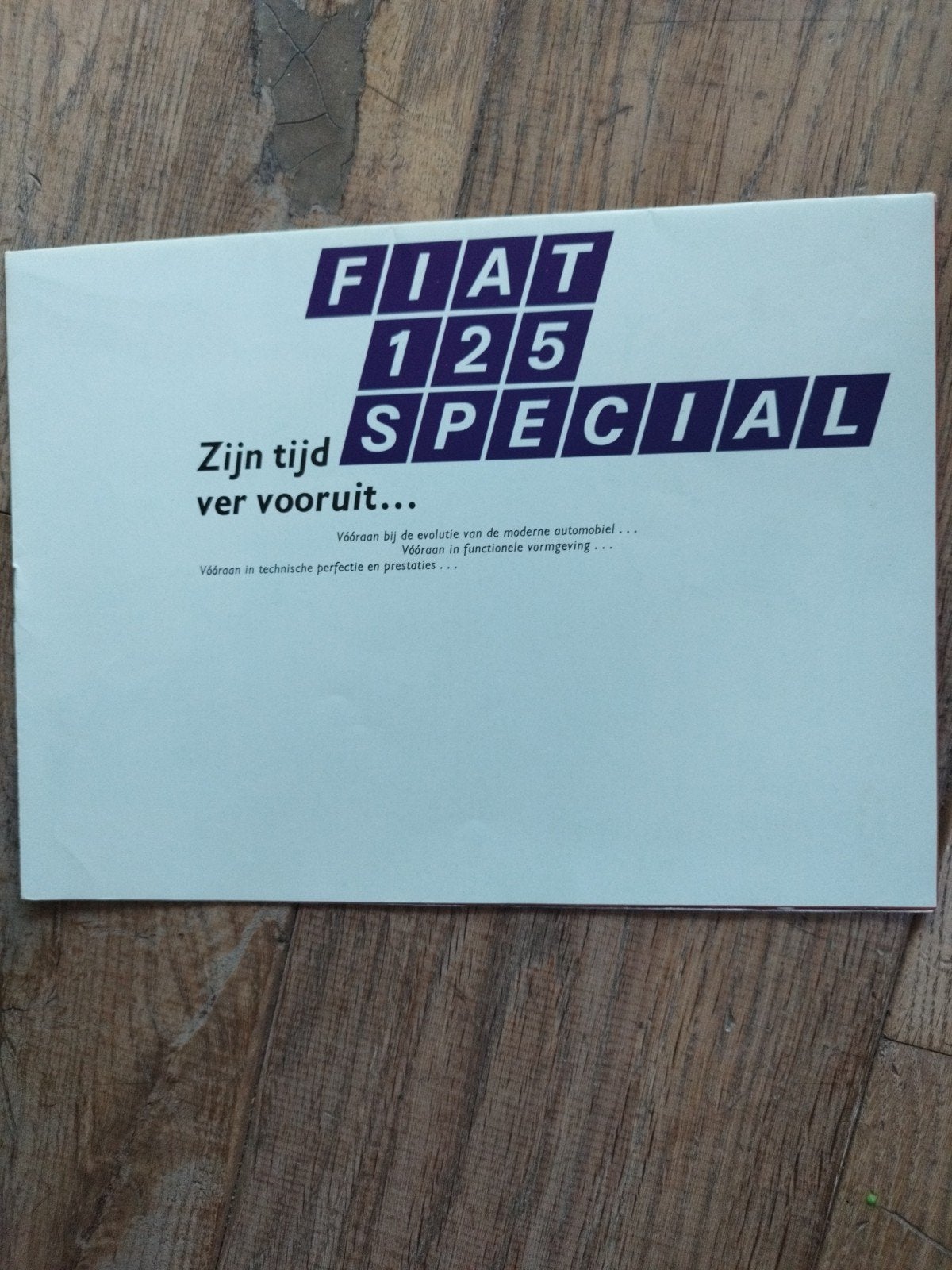 Fiat 125 Special Brochure uit 1969 - Zeldzaam, Ophalen of Verzenden, Zo goed als nieuw, Fiat