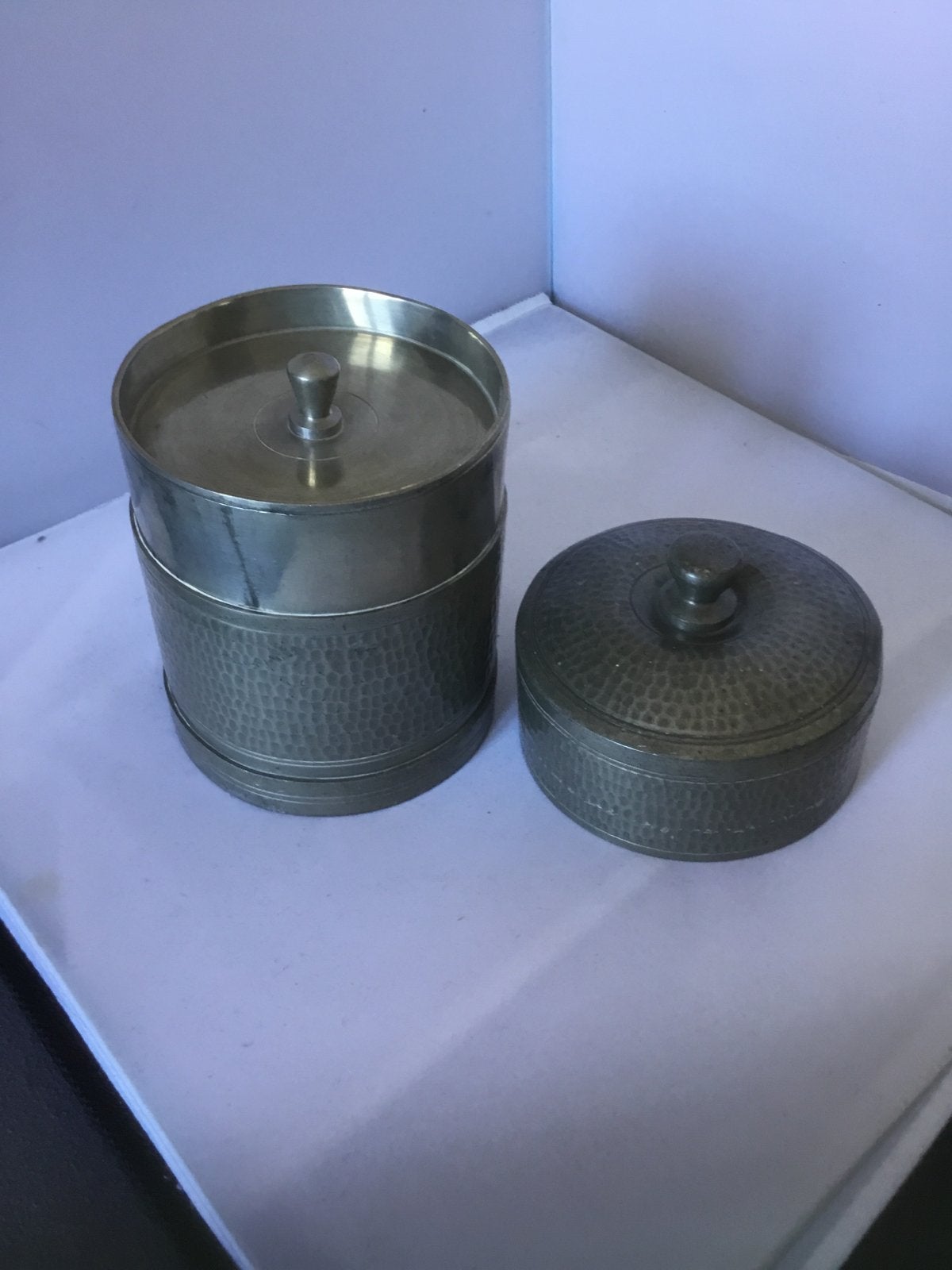 Vintage Banka Tin Bus - 15 cm hoog. Merk: verk.afd.”Art”, Antiek en Kunst, Antiek | Tin, Ophalen of Verzenden
