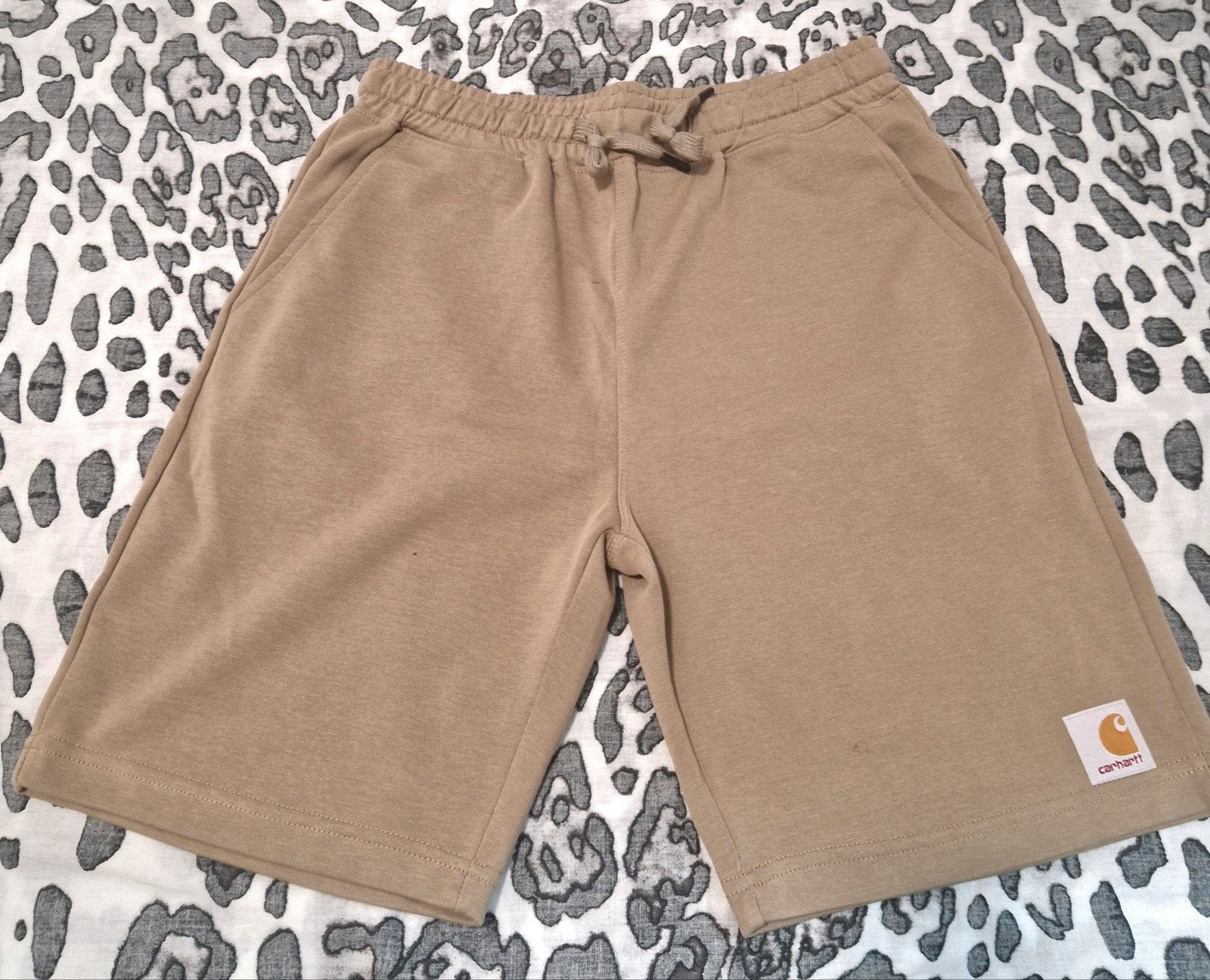 Nieuwe Sweatshort Beige - Carhartt Look/Style - Maat S, Ophalen of Verzenden, Nieuw, Beige