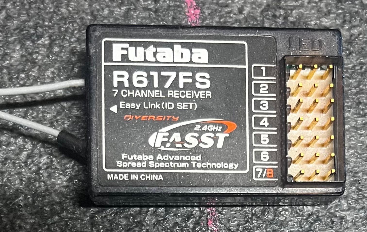 Futaba R617FS 7-kanaals FASST ontvanger 2.4GHz, Ophalen of Verzenden, Gebruikt