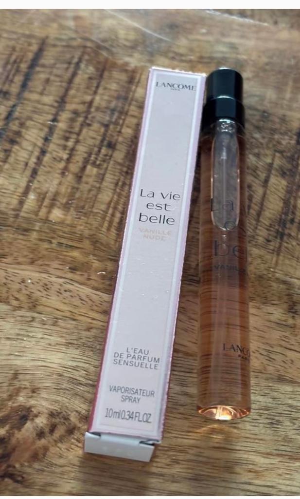 Lancome vanille nude/de parfum sensuelle, tasverstuiver 10ml, Ophalen of Verzenden, Nieuw