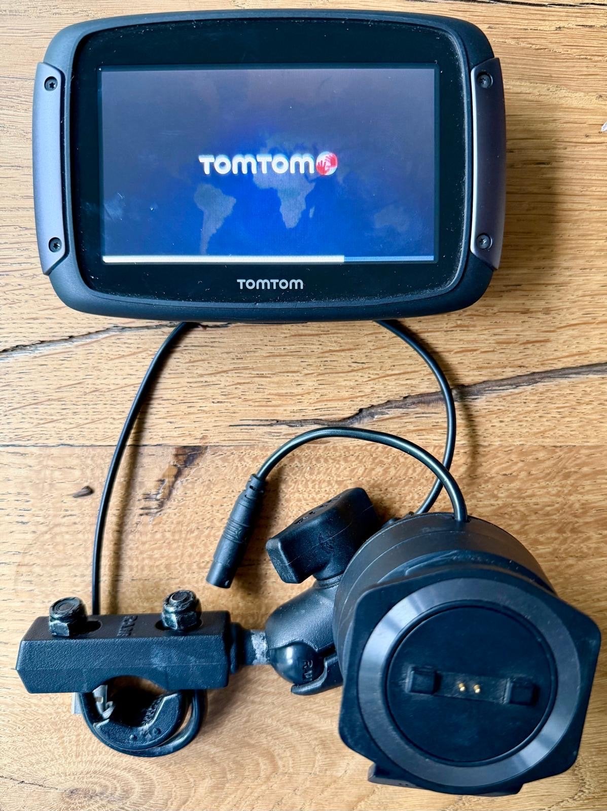 TomTom Rider Motorfiets Navigatie met Houder, Ophalen of Verzenden, Gebruikt