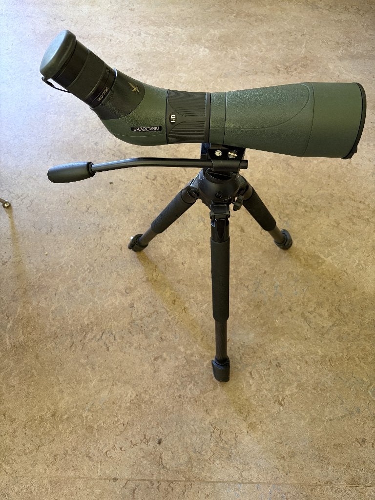 Lichtgewicht Swarovski telescoop met composiet statief, Ophalen, Lenzentelescoop (refractor), Met statief, Zo goed als nieuw