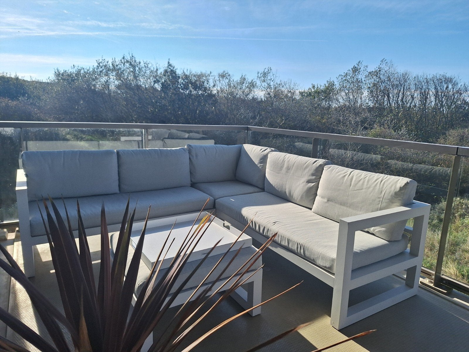 Luxe Kees Smit Loungeset - Aluminium met Kussens, Tuin en Terras, Ophalen, 5 zitplaatsen, Bank, Aluminium