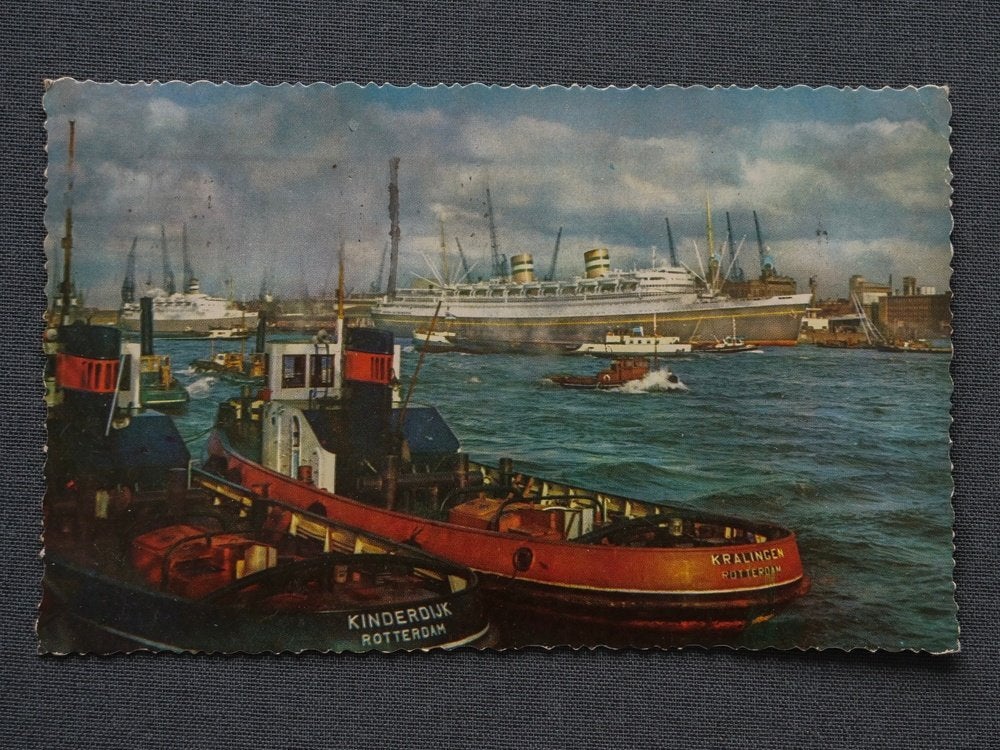 Rotterdam - Havengezicht  1959, Verzenden, 1940 tot 1960, Gelopen, Zuid-Holland