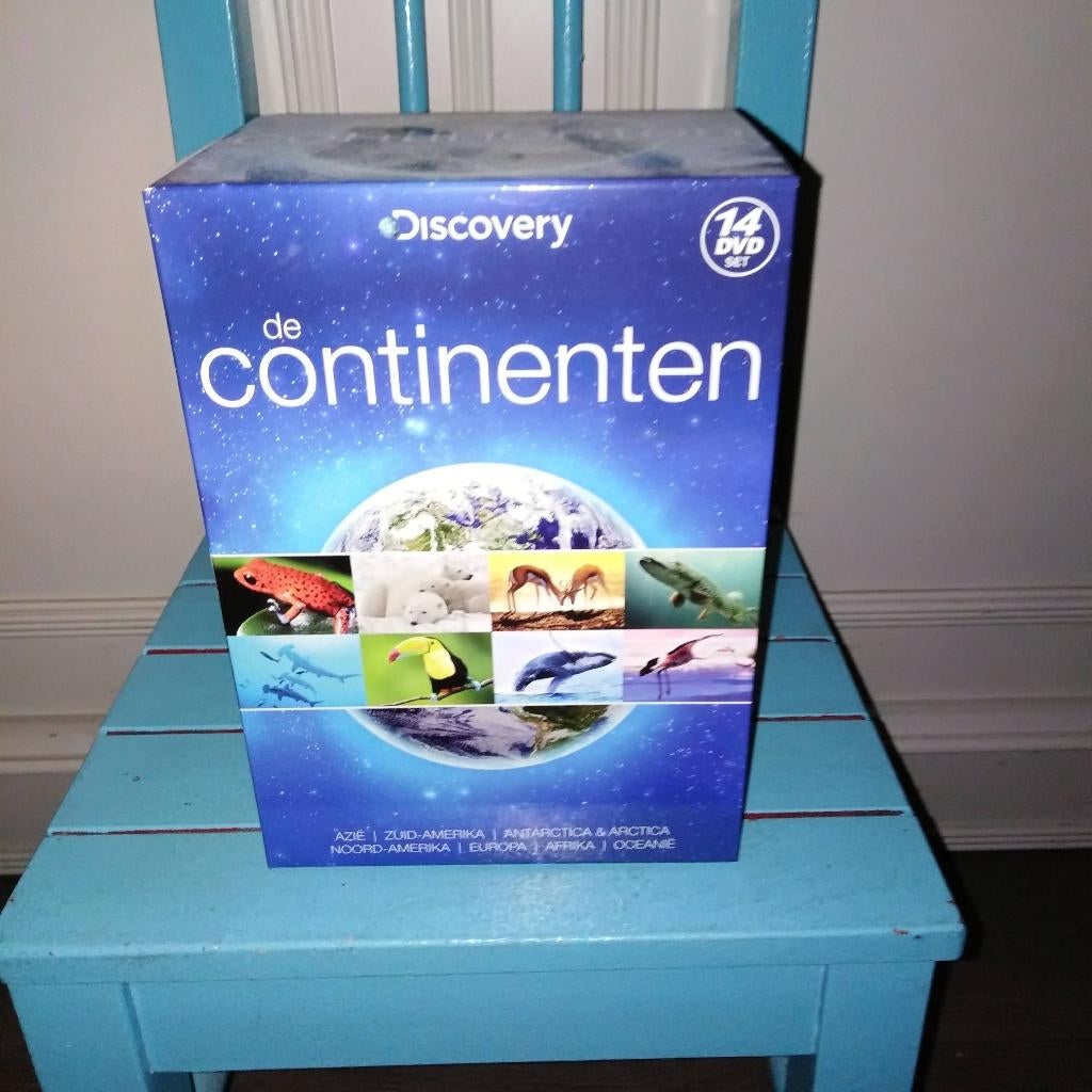 Discovery De Continenten 14 DVD-set., Cd's en Dvd's, Dvd's | Documentaire en Educatief, Gebruikt, Natuur, Alle leeftijden, Ophalen of Verzenden