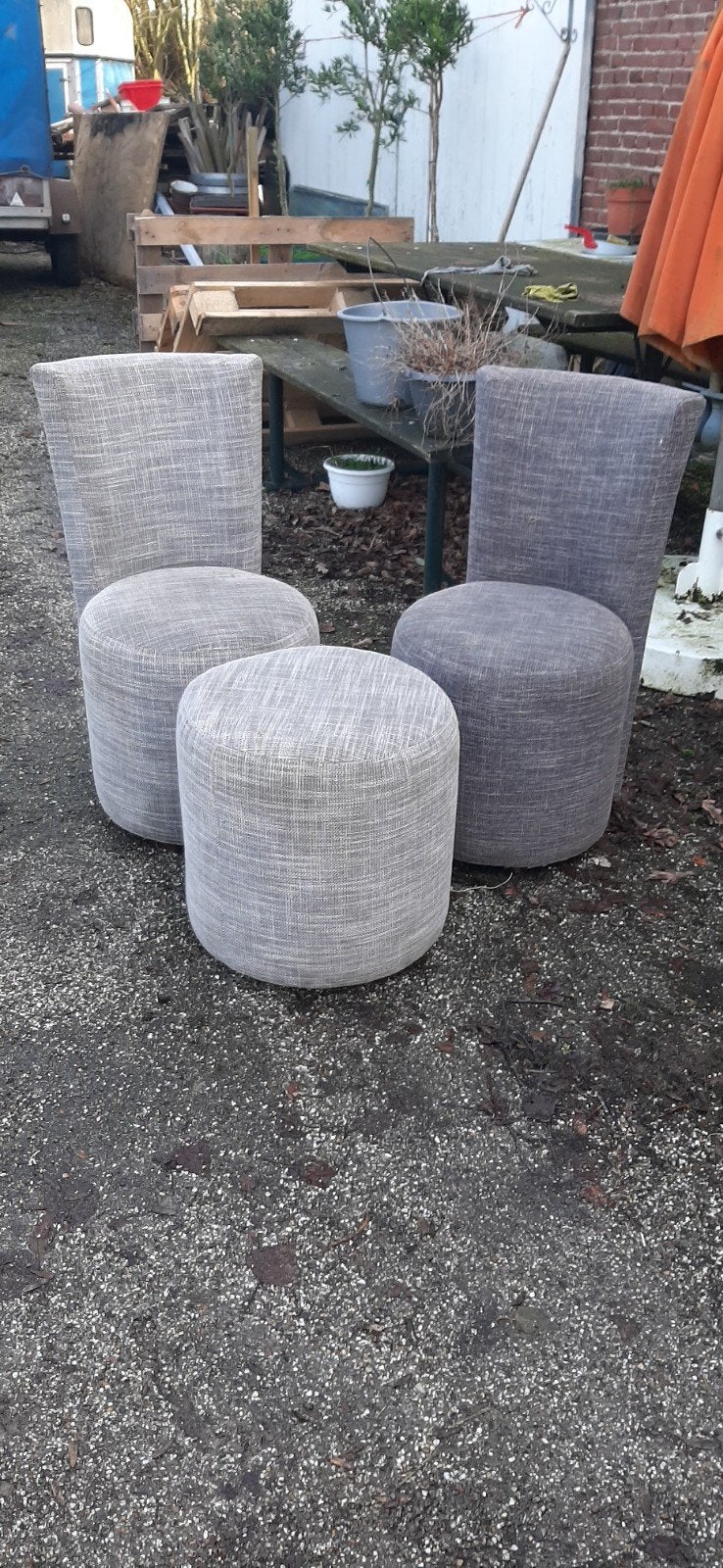 Poefset, Ophalen, Rond, Minder dan 50 cm