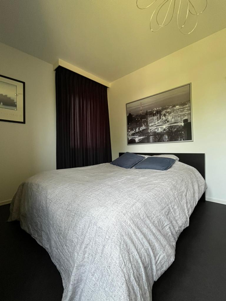 Ikea Malm bed, 160x200 cm, zwartbruin, incl. bodem en matras, Ophalen, Zwart, Tweepersoons, Zo goed als nieuw