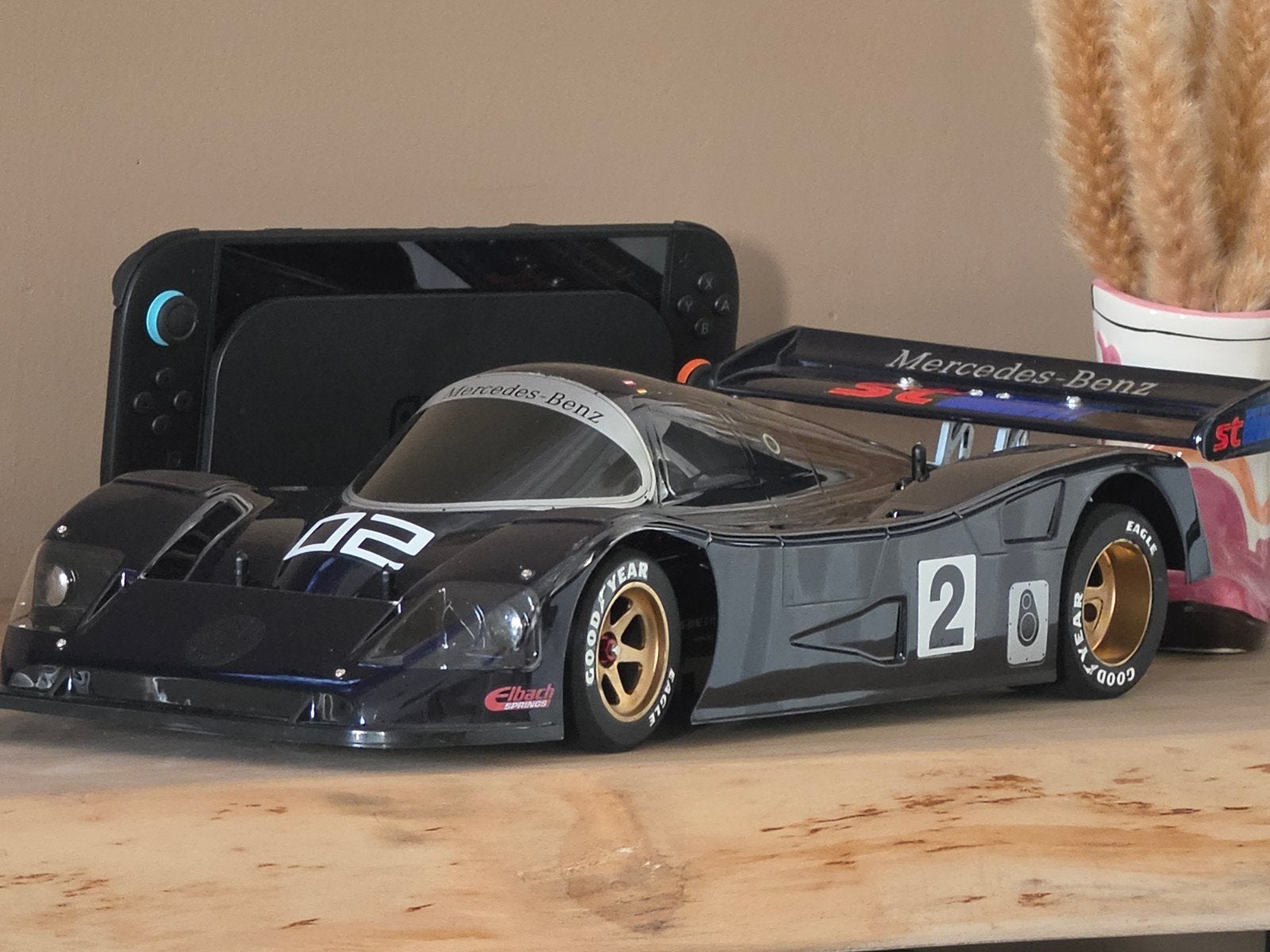 Tamiya Group C met upgrades en extra Porsche body, Hobby en Vrije tijd, Ophalen of Verzenden, Groter dan 1:32, Auto, Tamiya