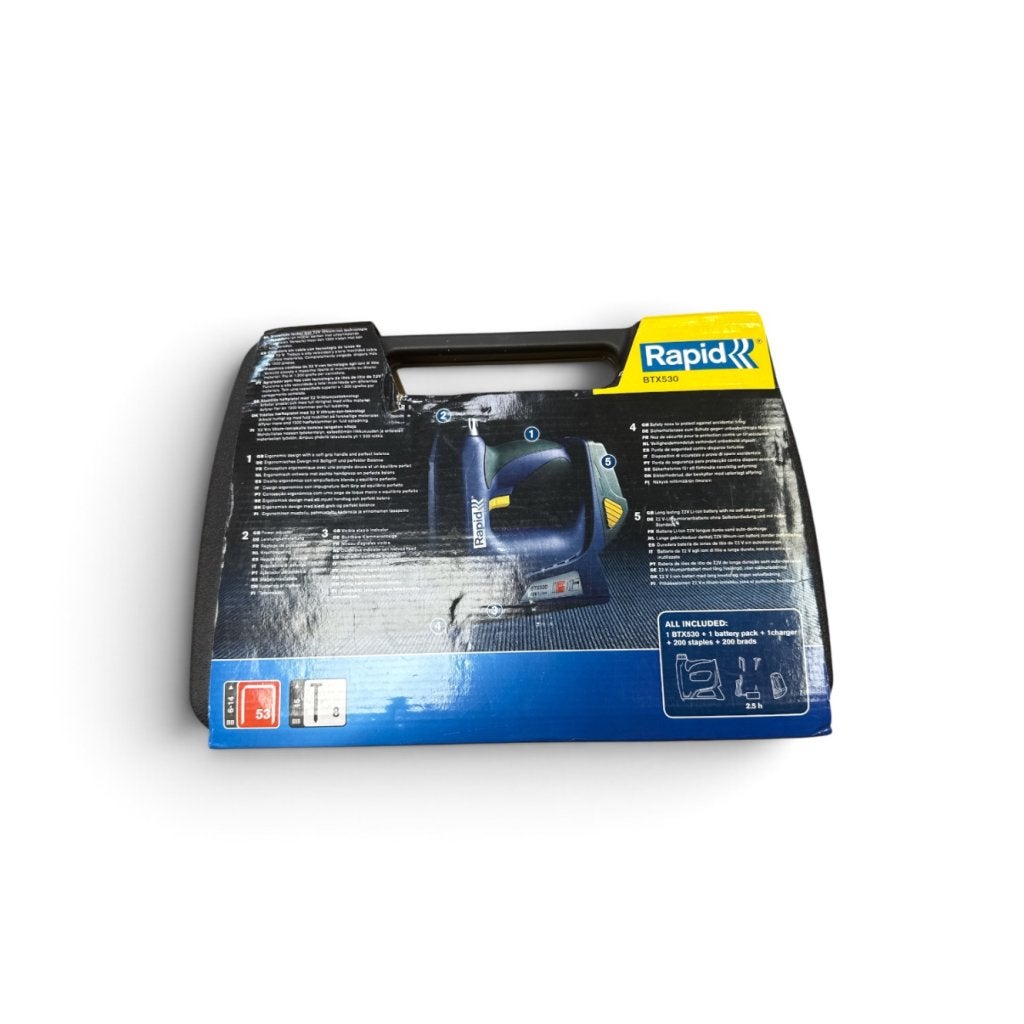 Rapid BTX530 Battery Tacker | Gebruikt | 1 Maand Garantie, Rapid, Zo goed als nieuw, Support@rapid.com, Rapid Electronics, 1-2 London Road,
Saffron Walden, Essex, CB11 4BL
United Kingdom