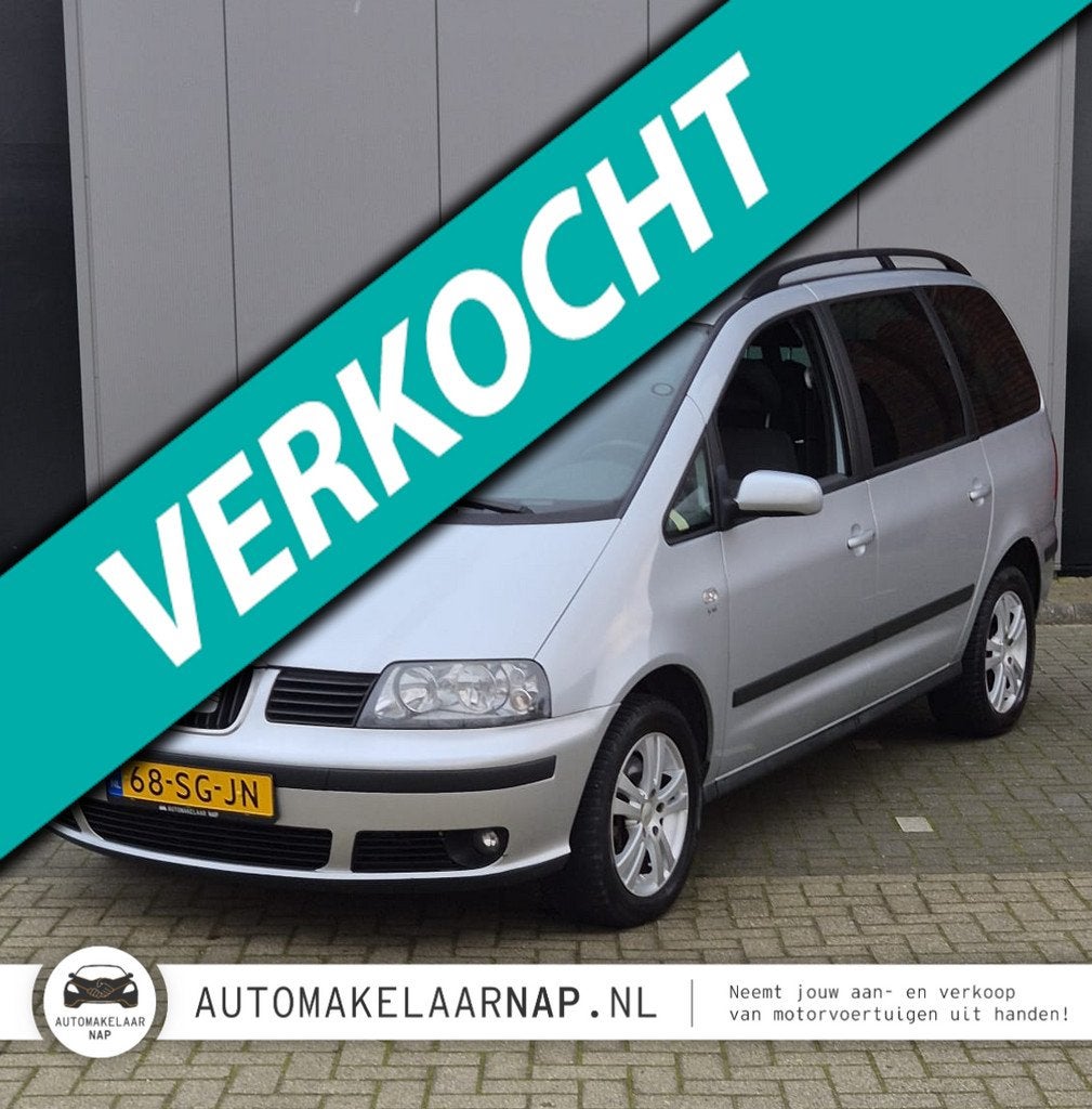 Seat Alhambra 2.8 V6 Stylance / Onderhoudsbeurt + APK / 7 pe, Gebruikt, Origineel Nederlands, 204 pk, 6 cilinders